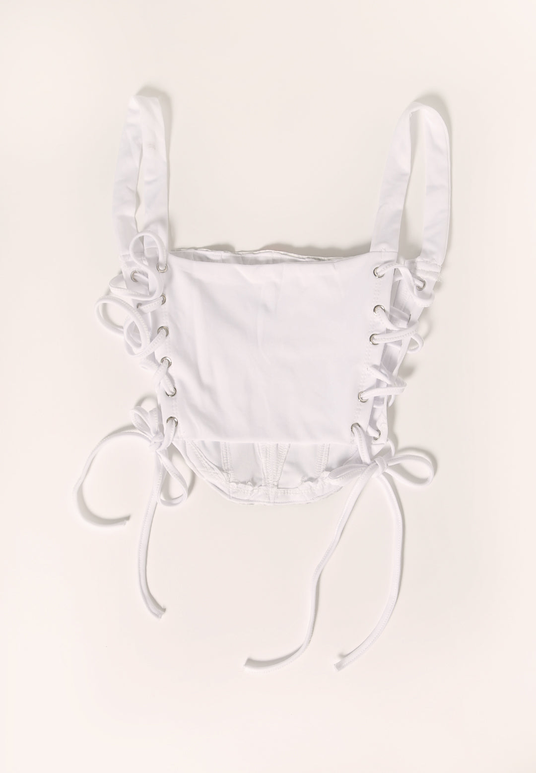 prada side lace up corset