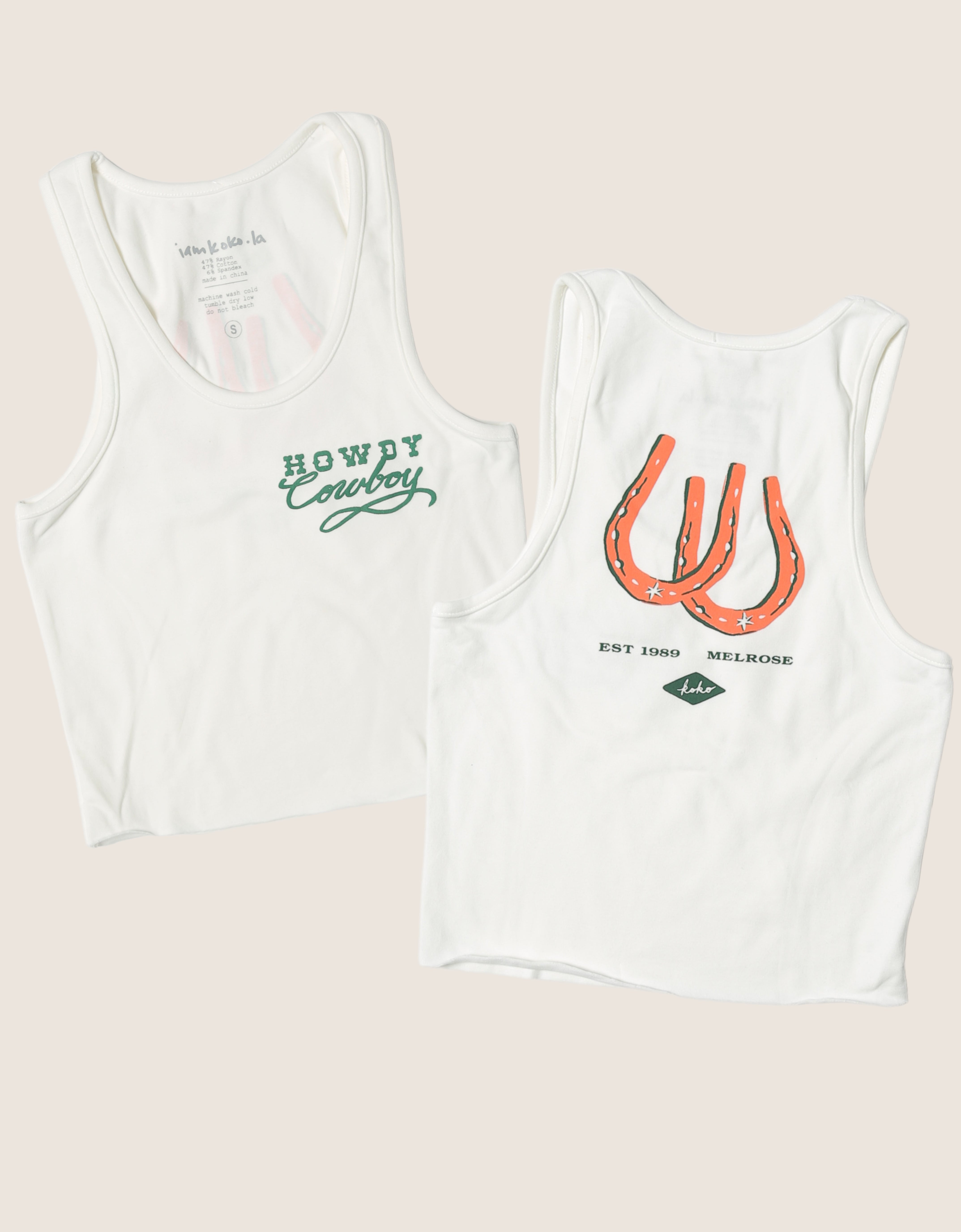howdy cowboy iamkoko.la original tank