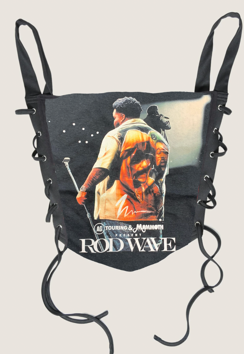 custom Rod Wave long side lace up corset