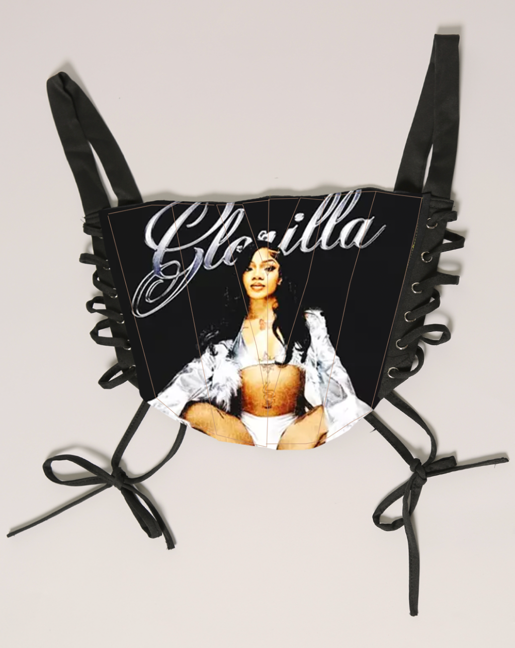 *PRE-ORDER* custom GloRilla side lace up corset