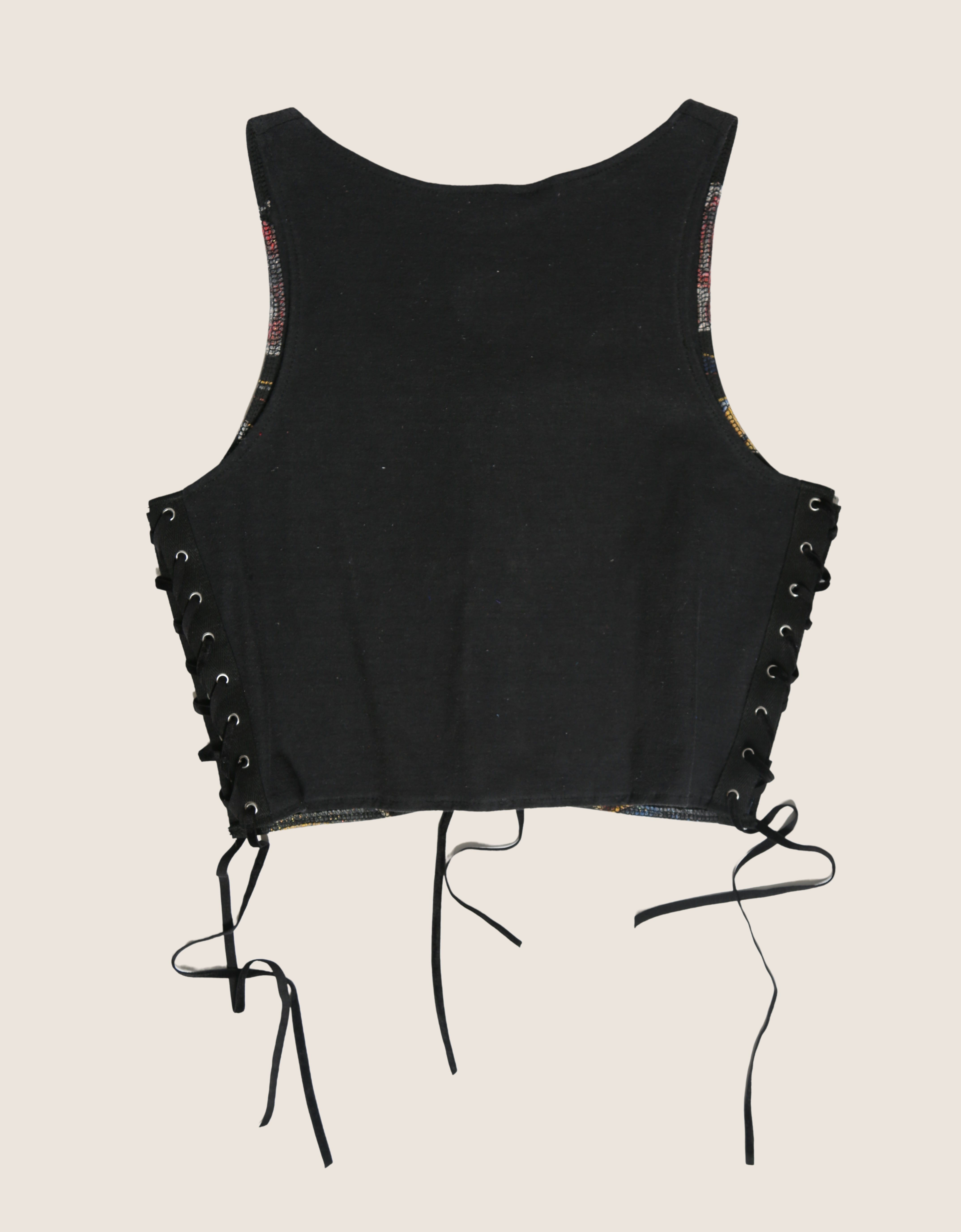 football all laced up reworked tank