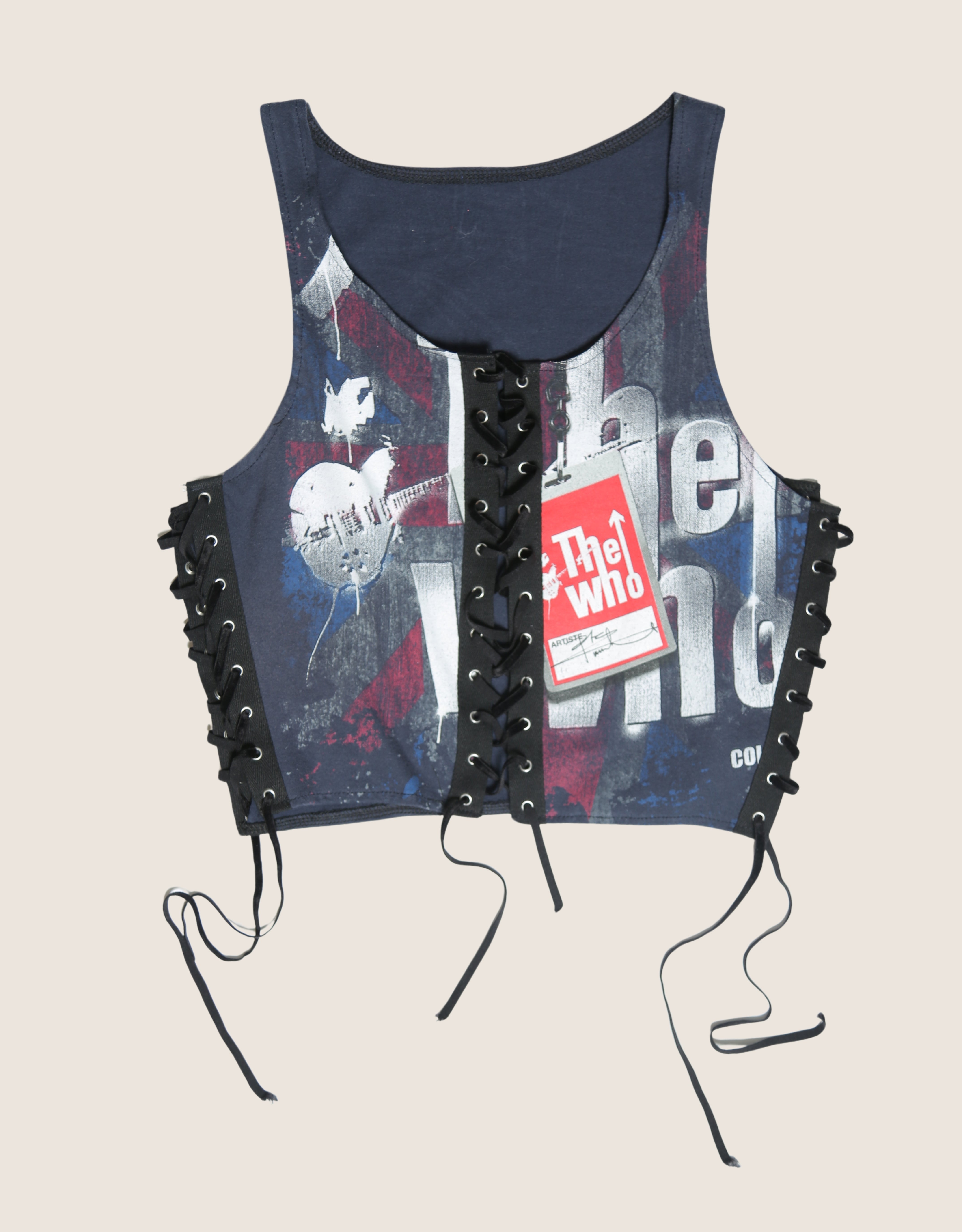the who all laced up reworked tank
