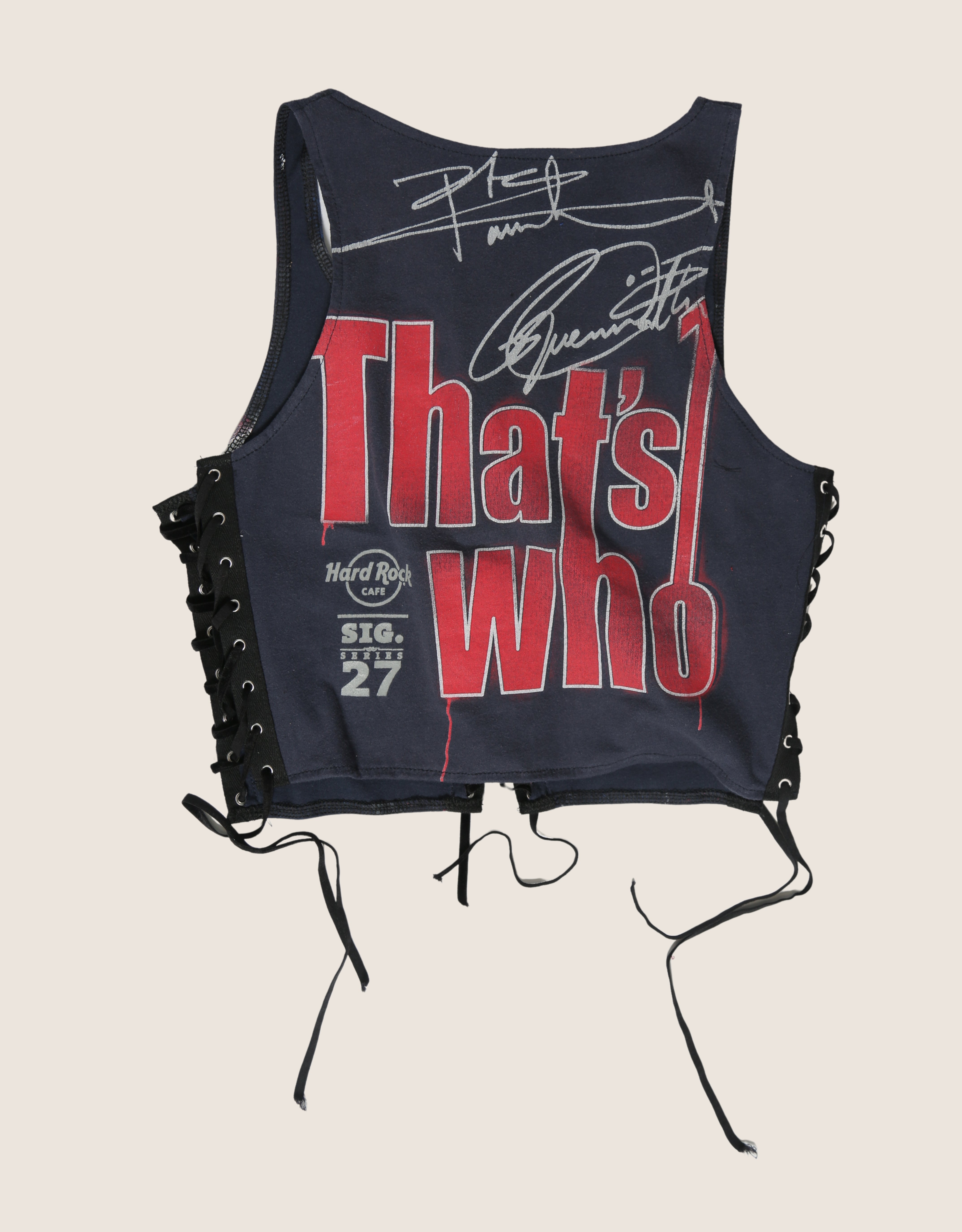 the who all laced up reworked tank