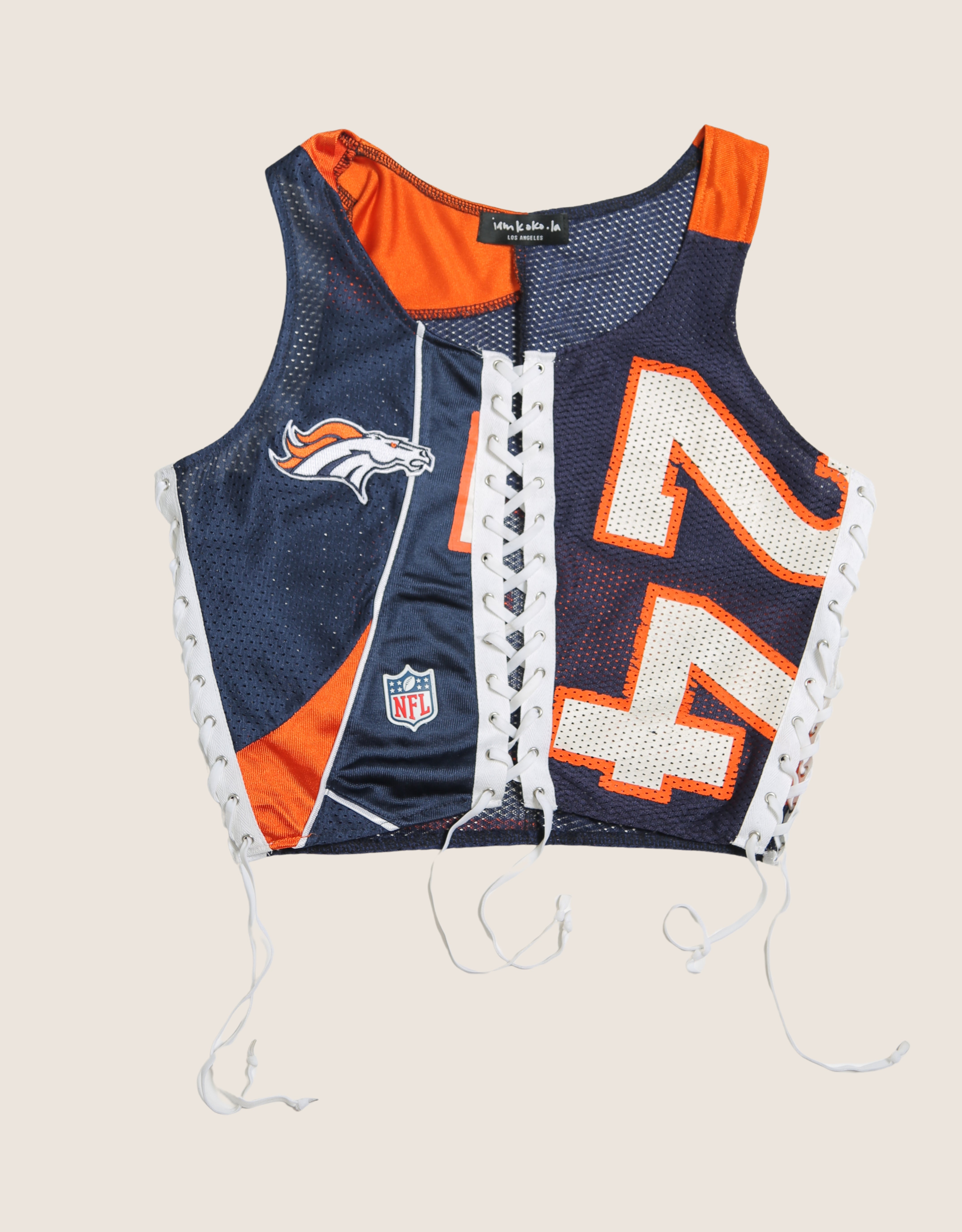 broncos #24 all laced up reworked tank (medium/large)