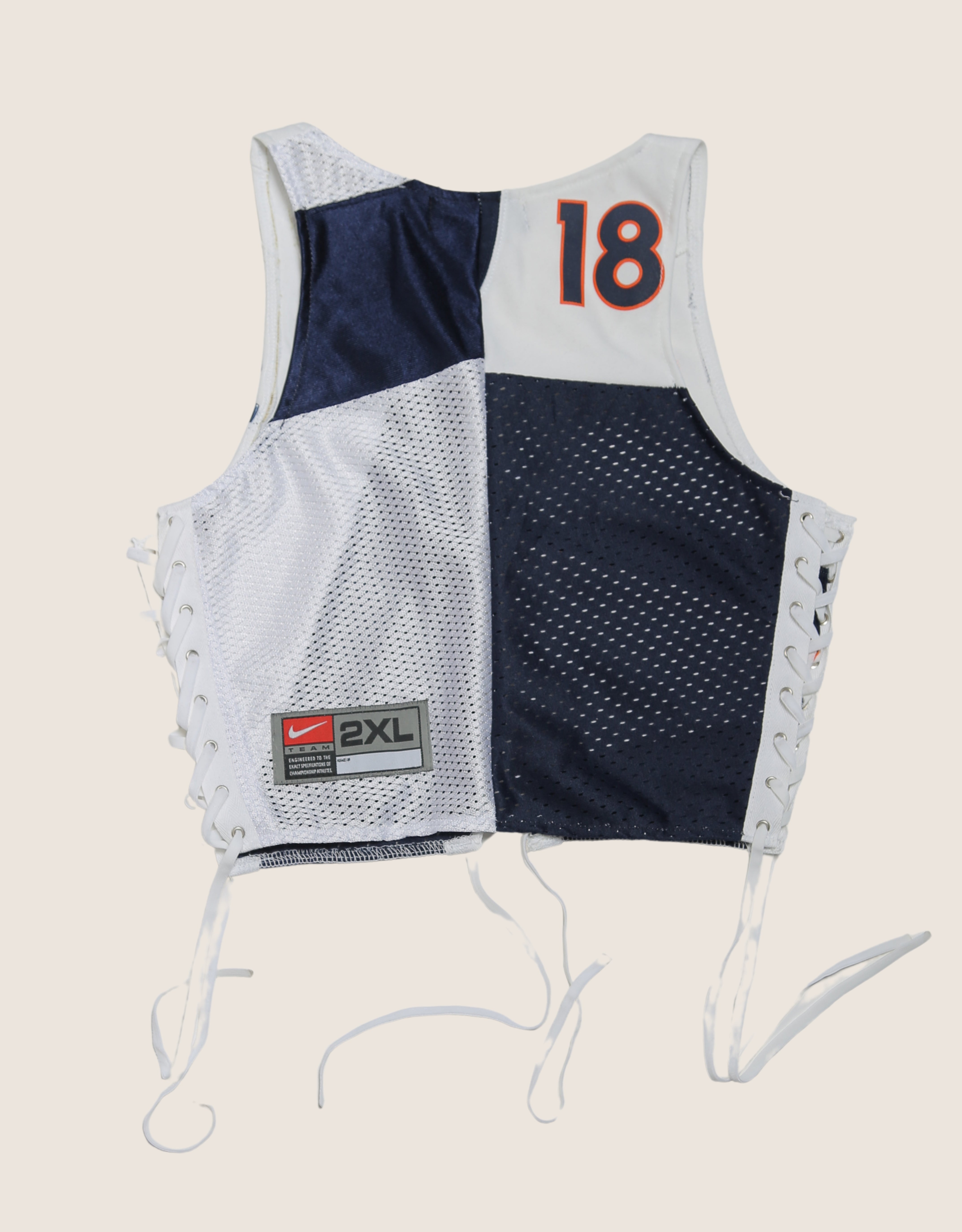broncos #18 all laced up reworked tank (small/medium)