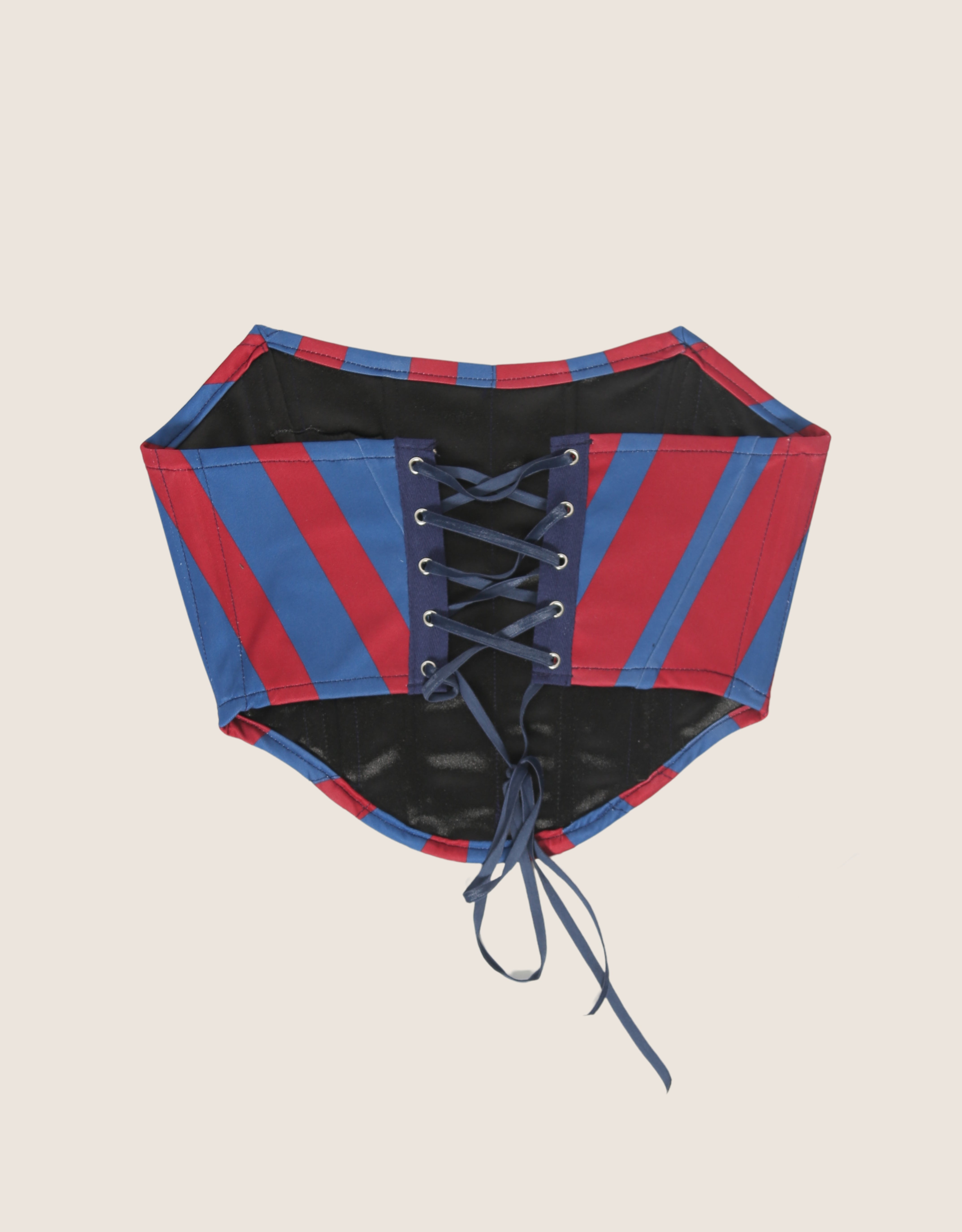 barcelona soccer strapless corset (xs/s)