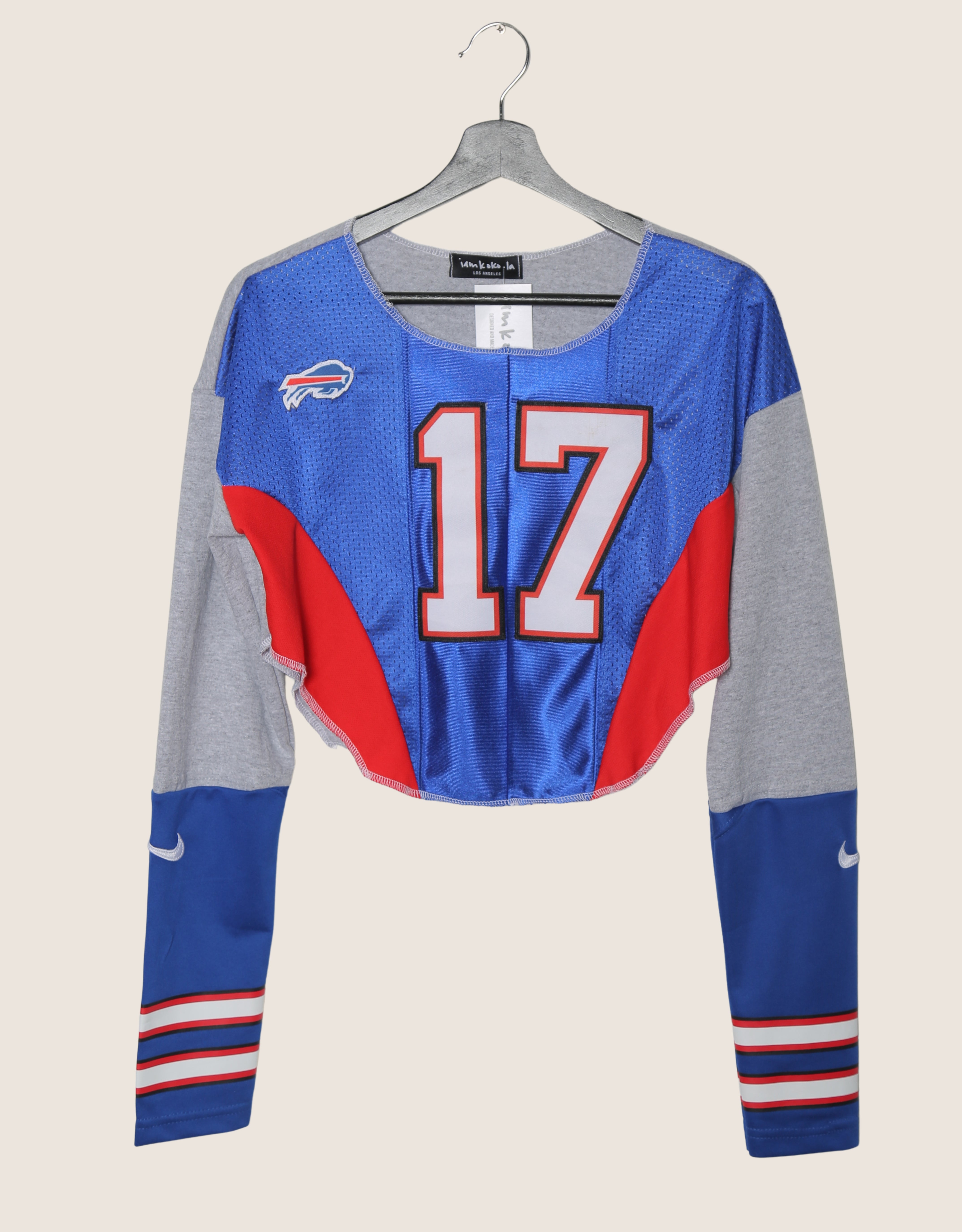 bills reworked mixed jersey long sleeve