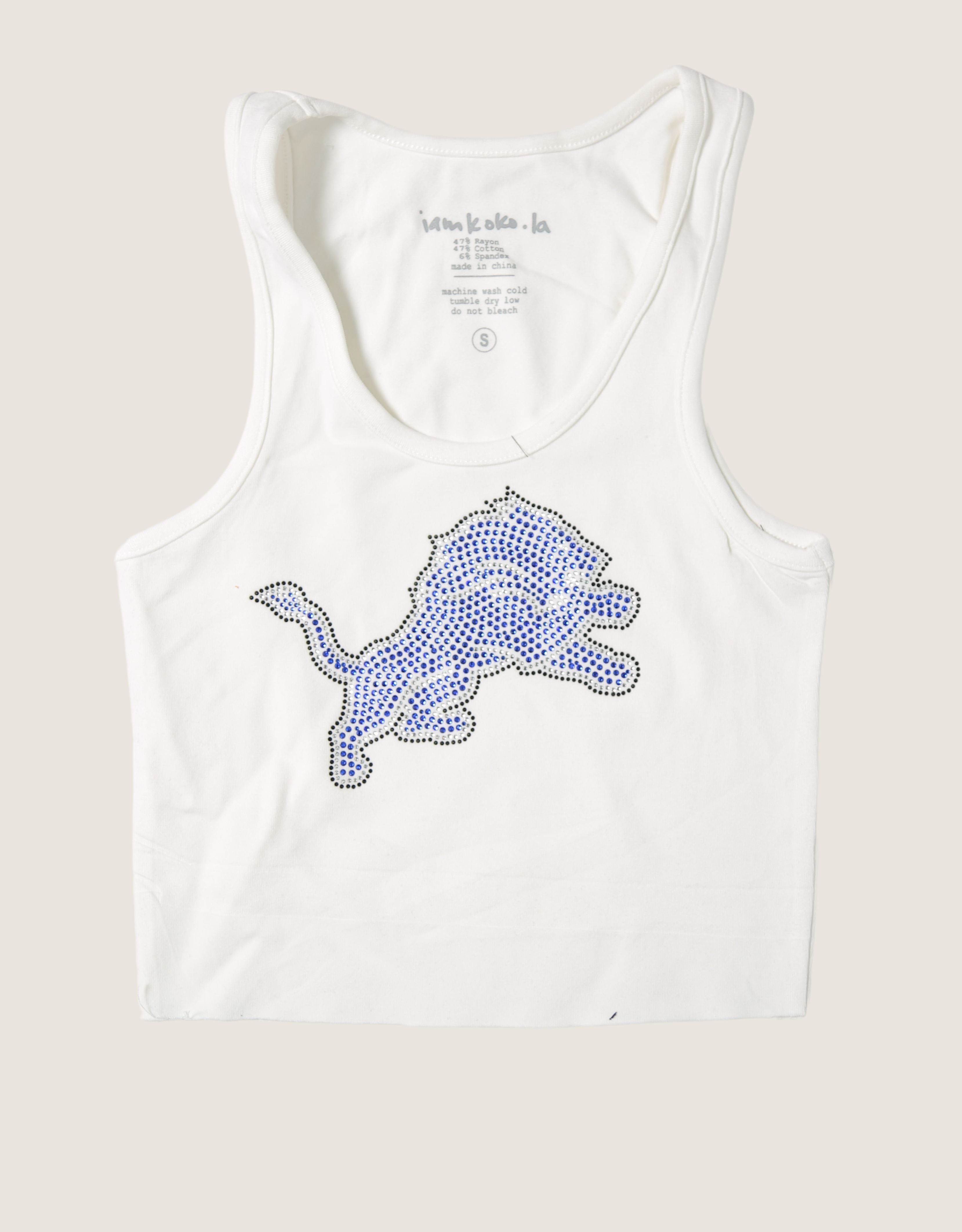 Detroit Lions bling tank
