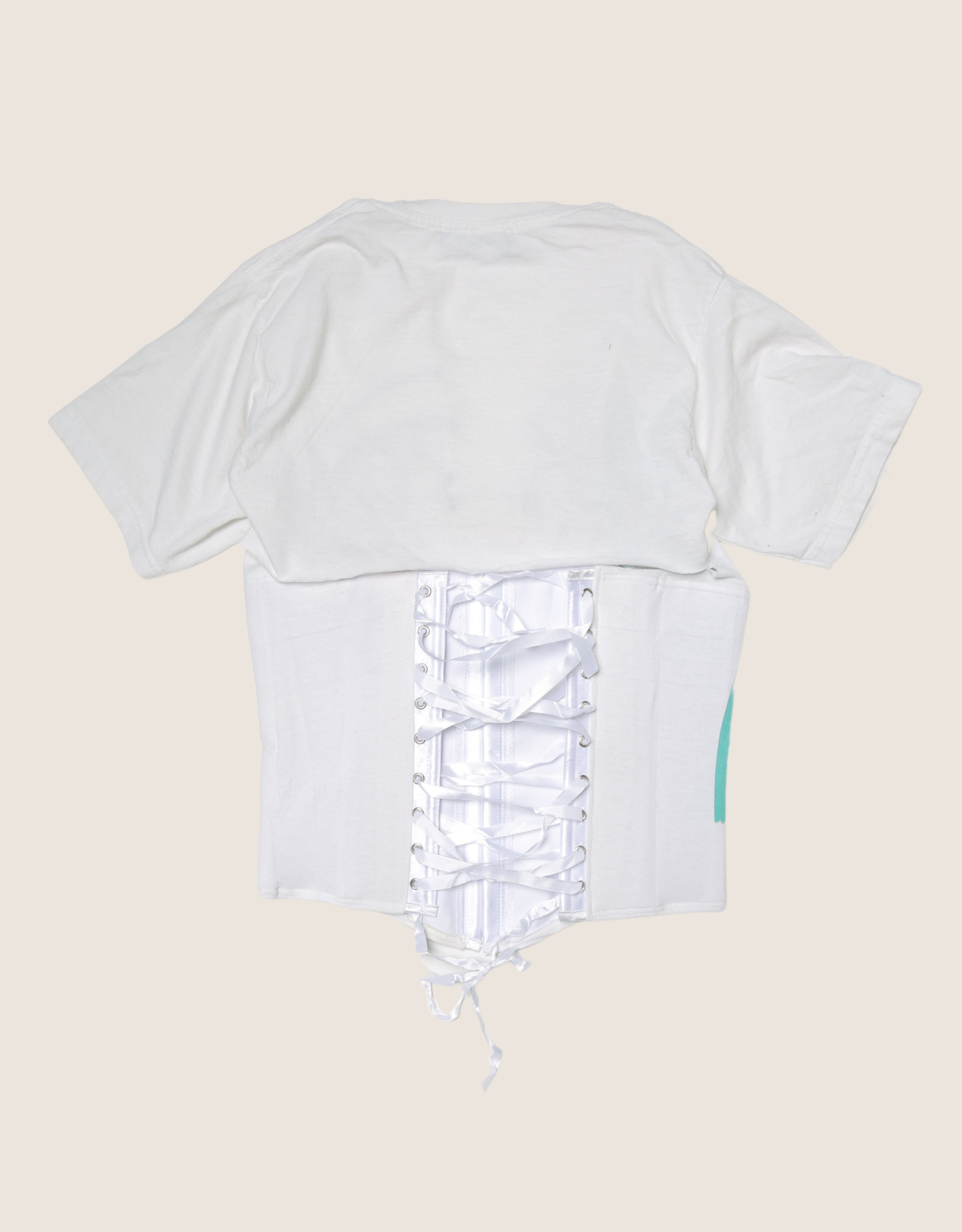 blink 182 reworked snap corset t shirt