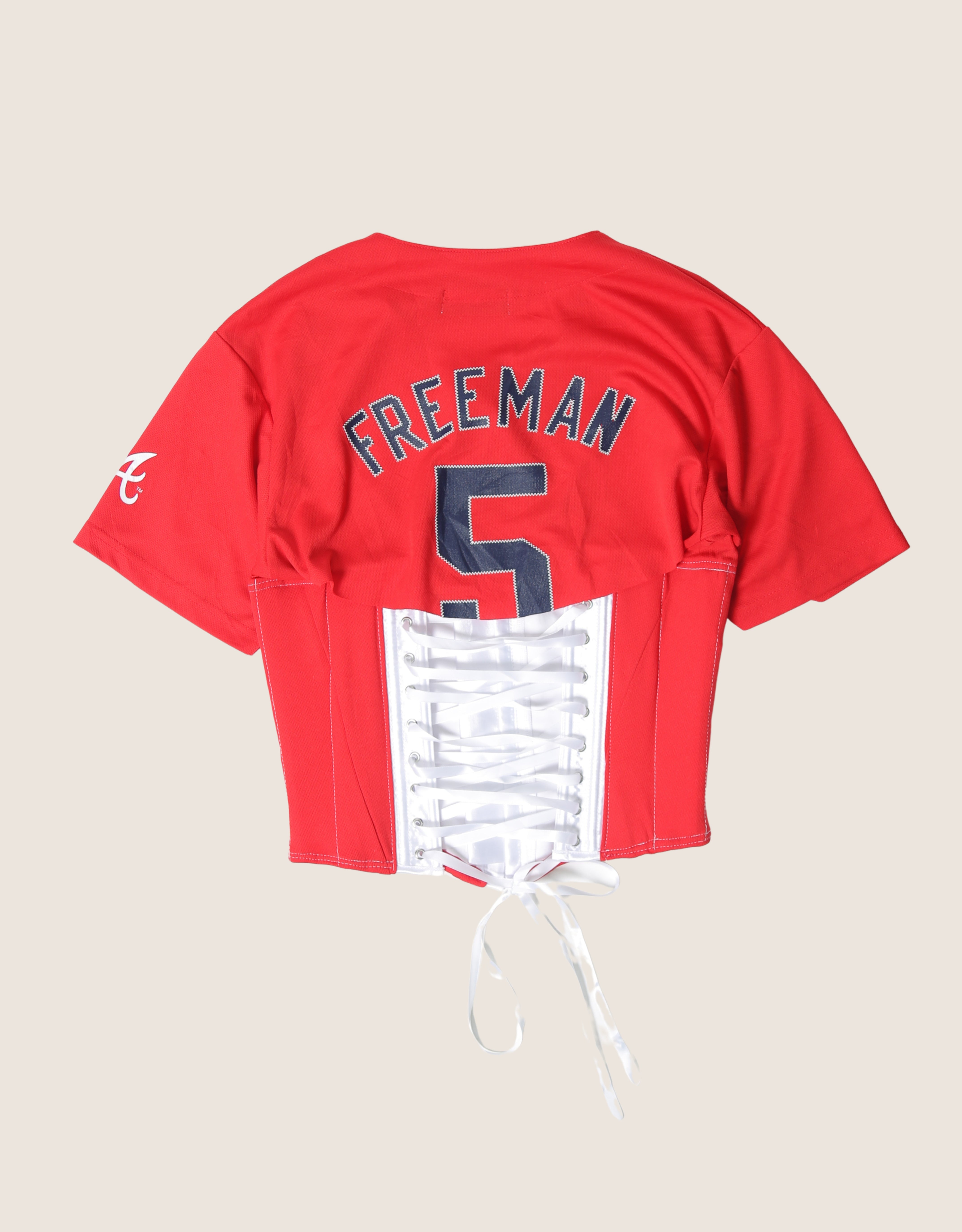 braves reworked snap corset jersey (s)