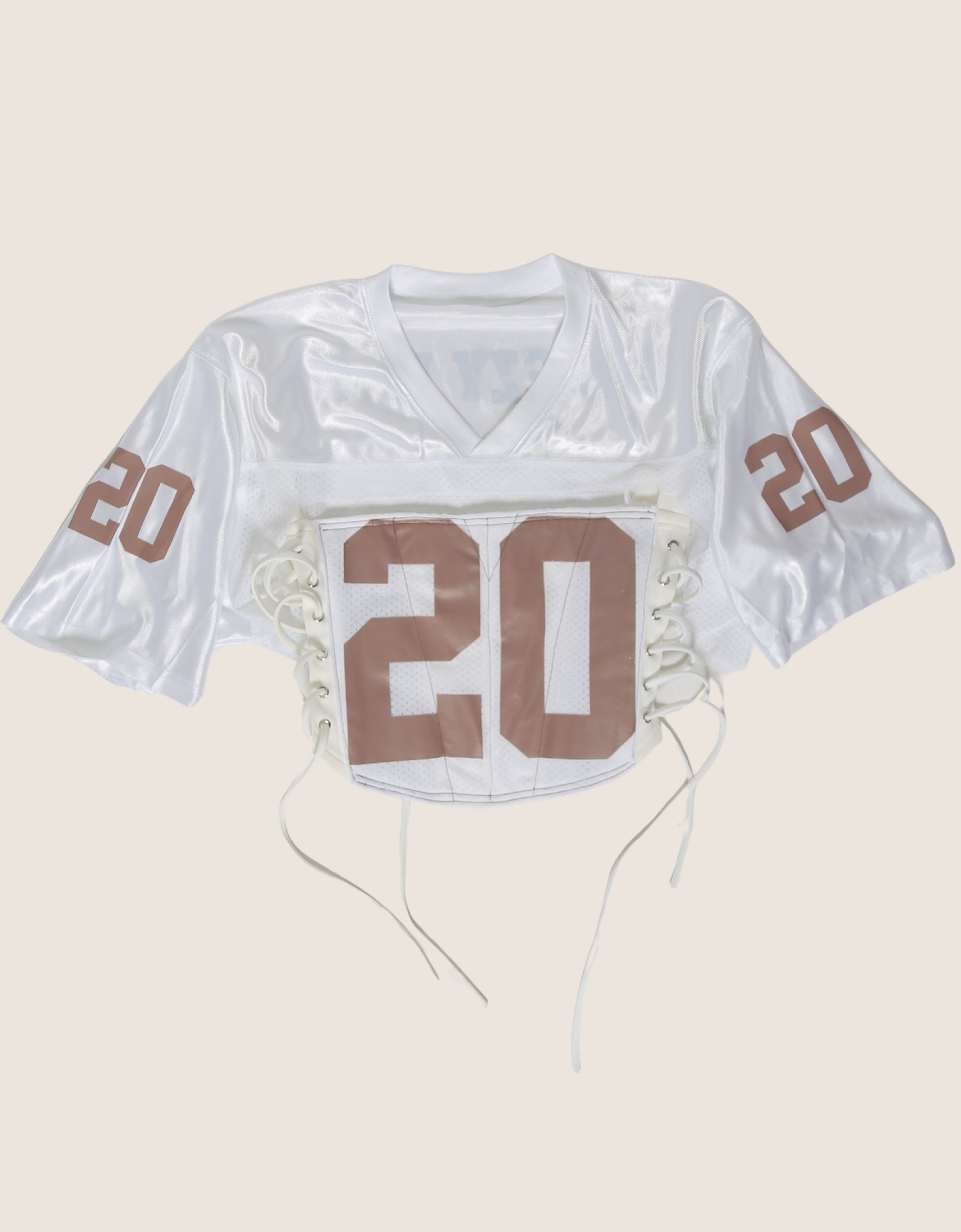 custom Chris Brown jersey 20 side lace up corset with shrug