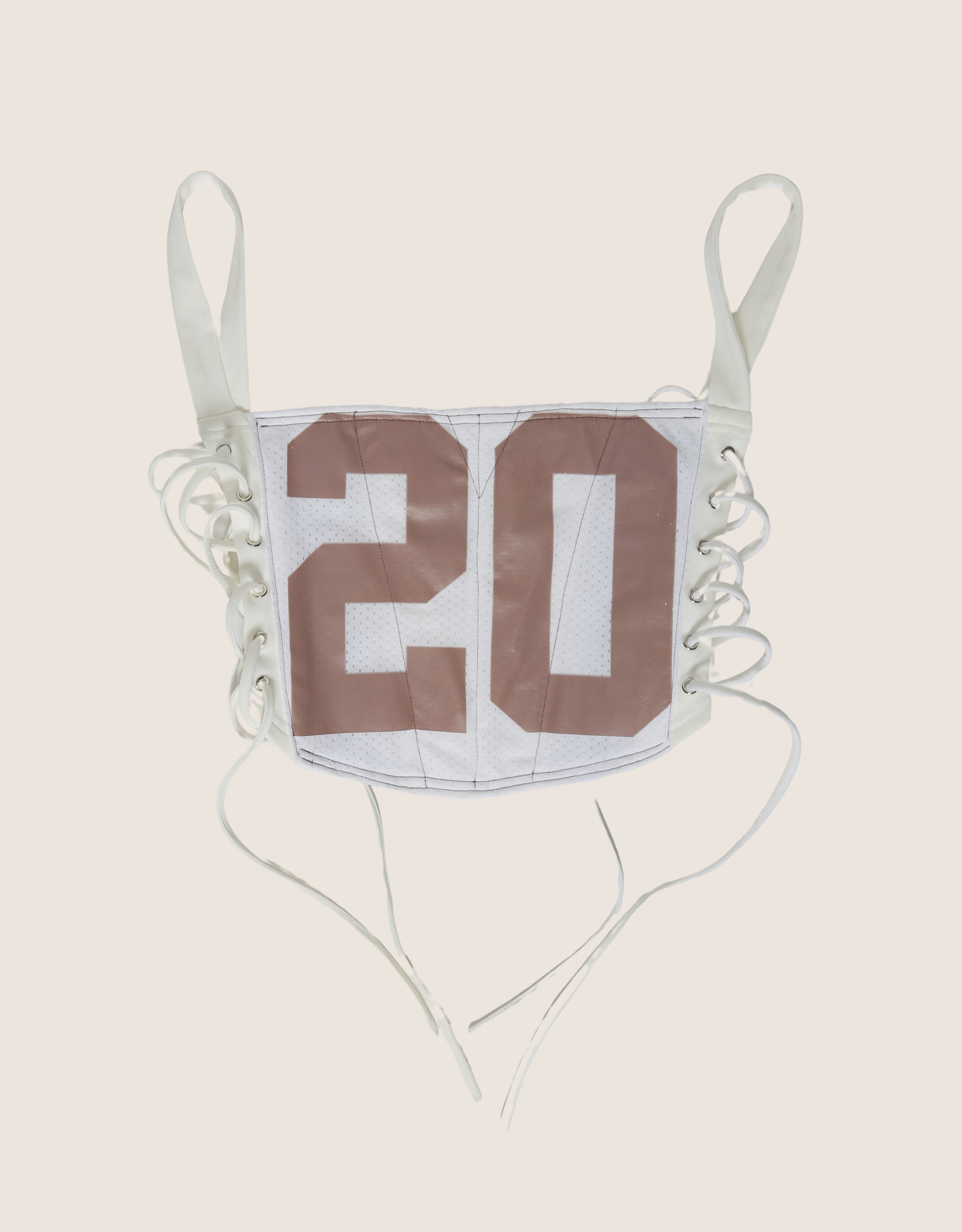 custom Chris Brown jersey 20 side lace up corset with shrug