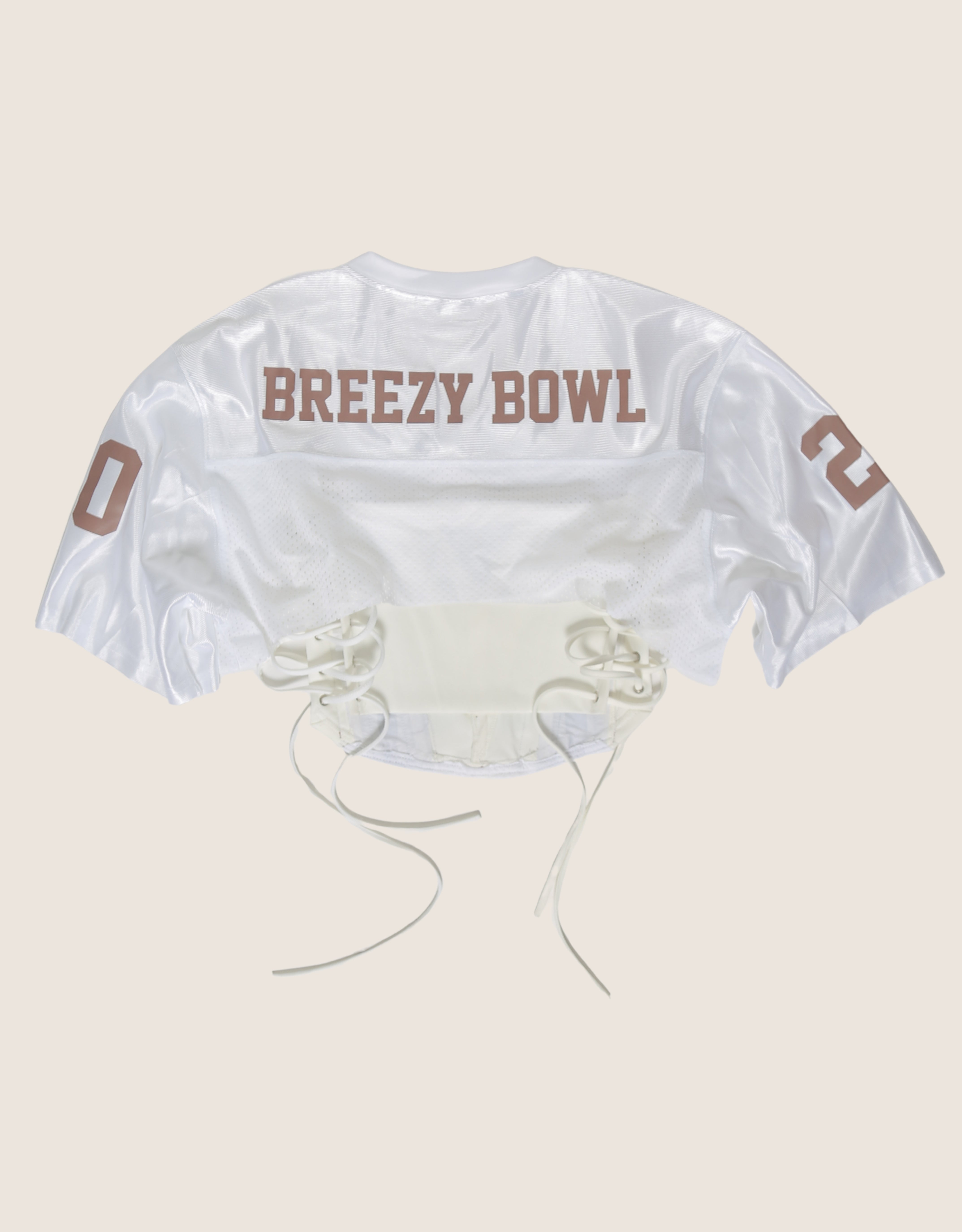 custom Chris Brown jersey 20 side lace up corset with shrug