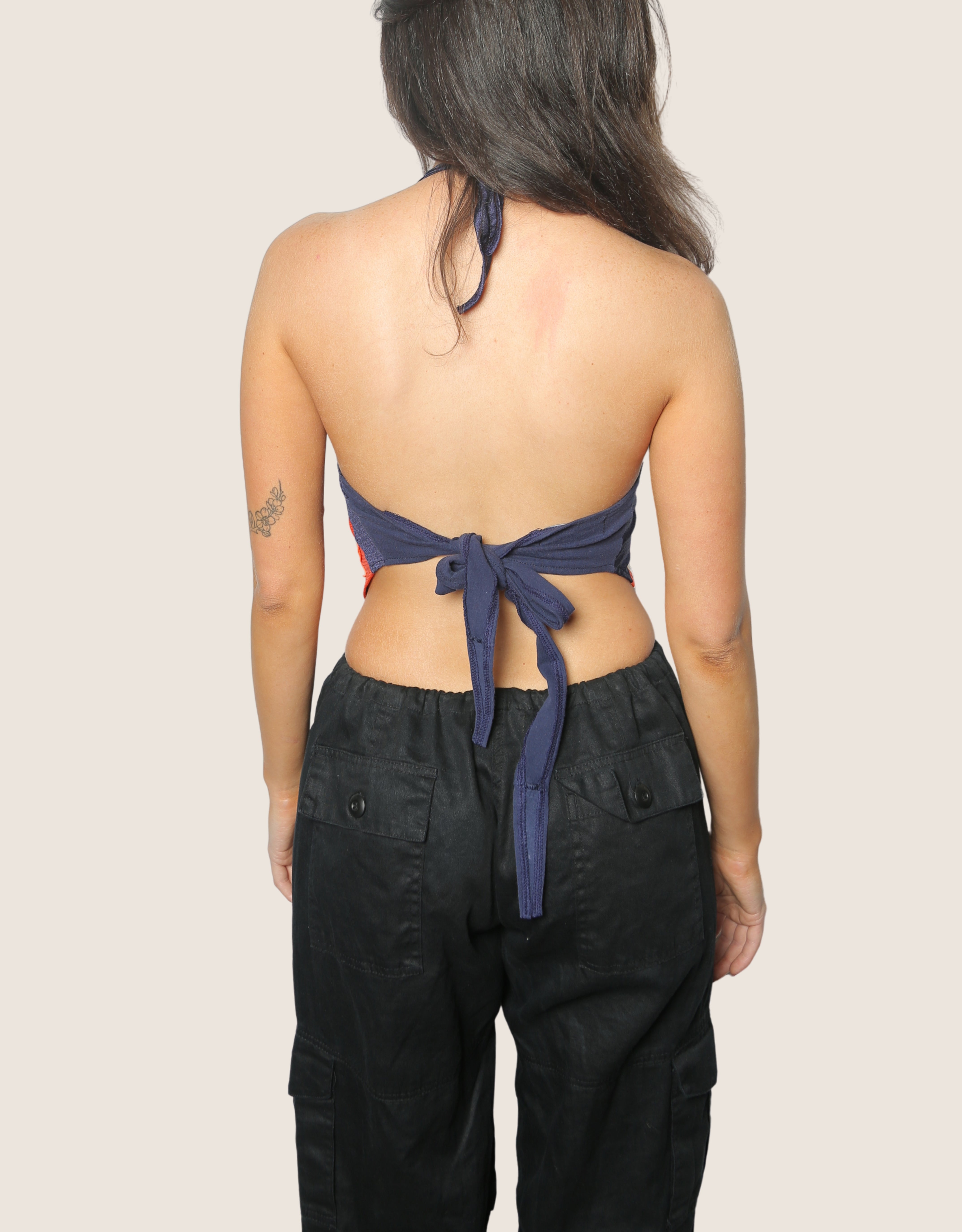 broncos nike charm front halter top