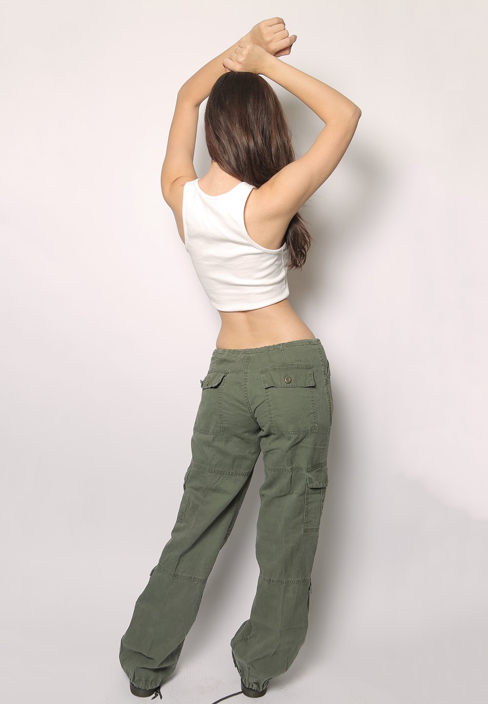 low waisted military pants