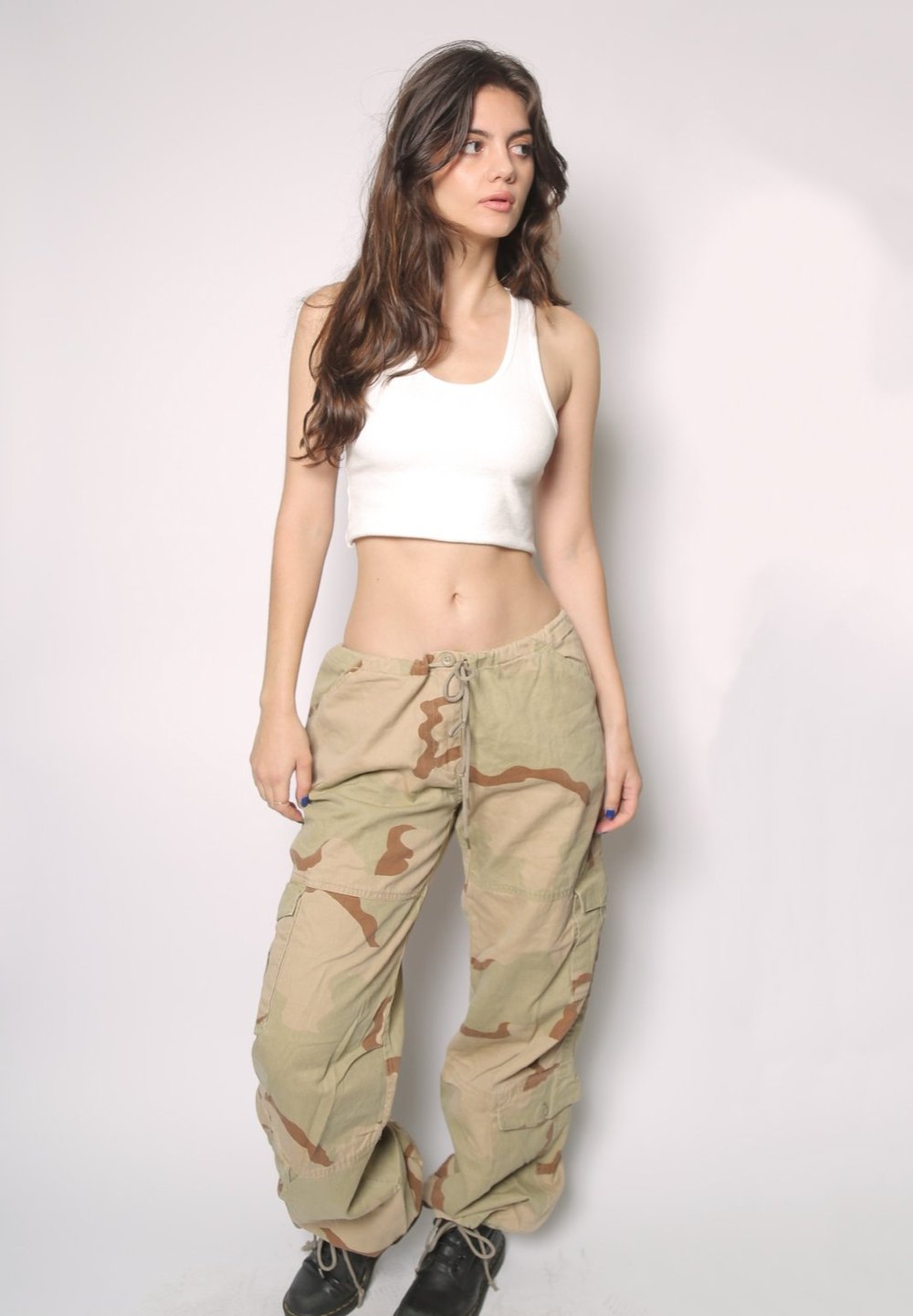 tan camo low waisted military pants