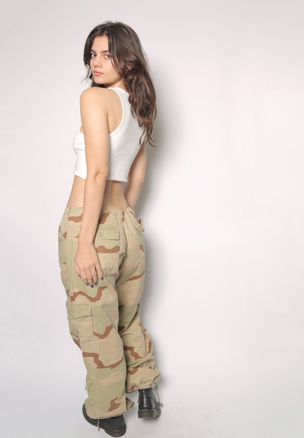 tan camo low waisted military pants
