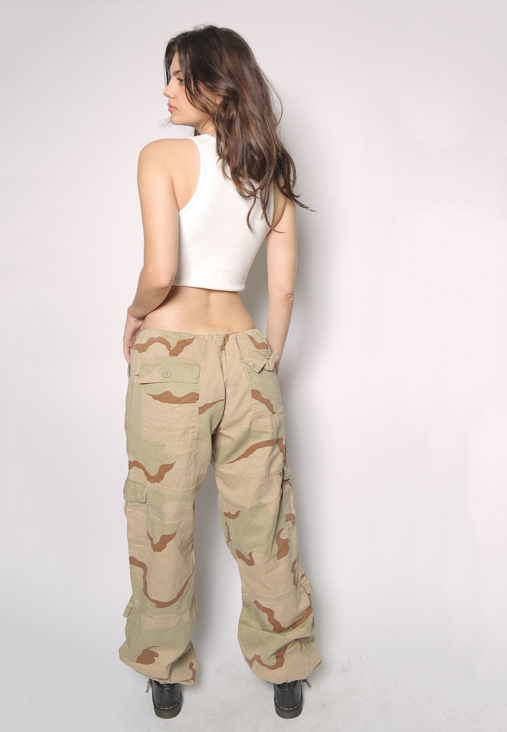 tan camo low waisted military pants