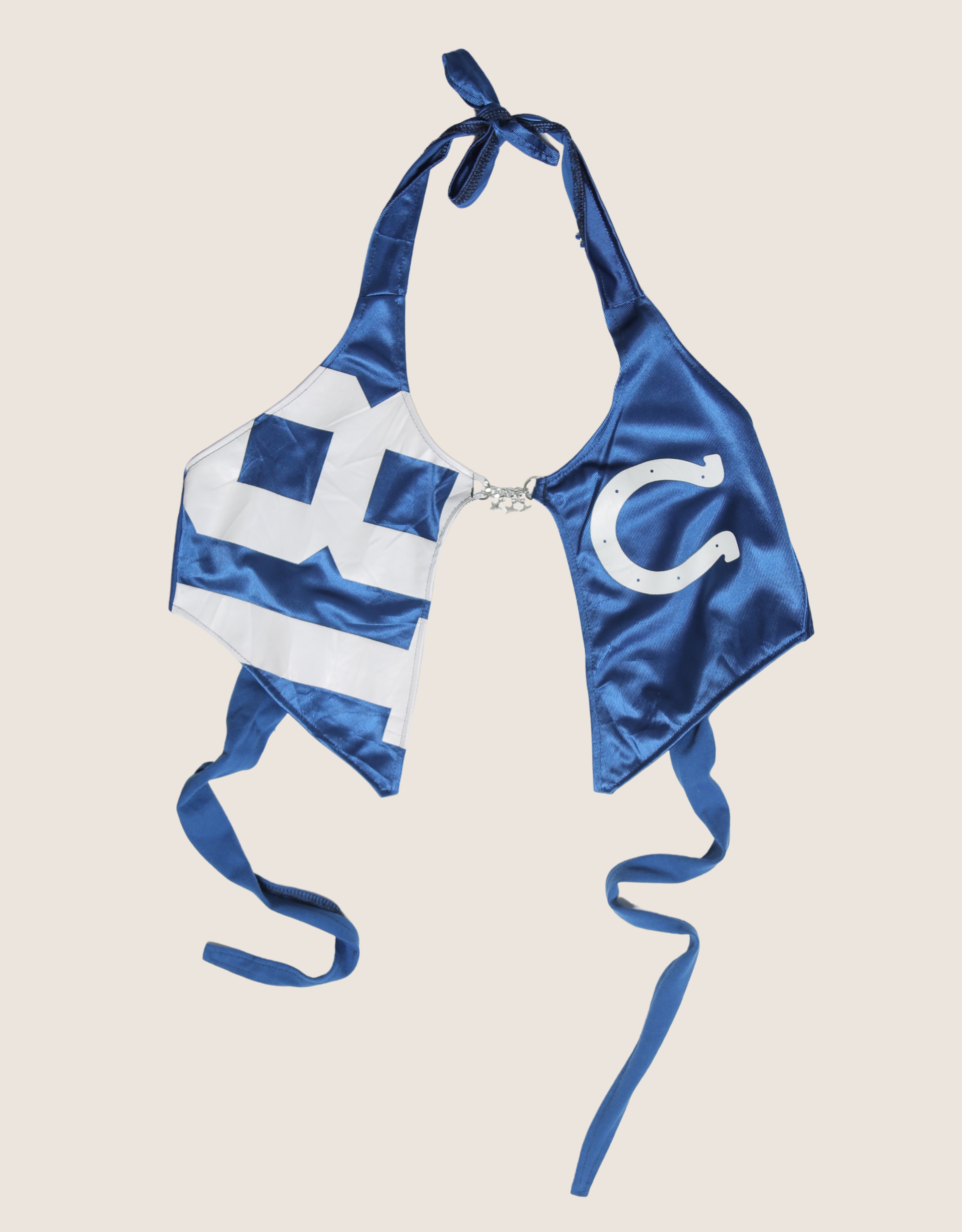 colts charm front halter top
