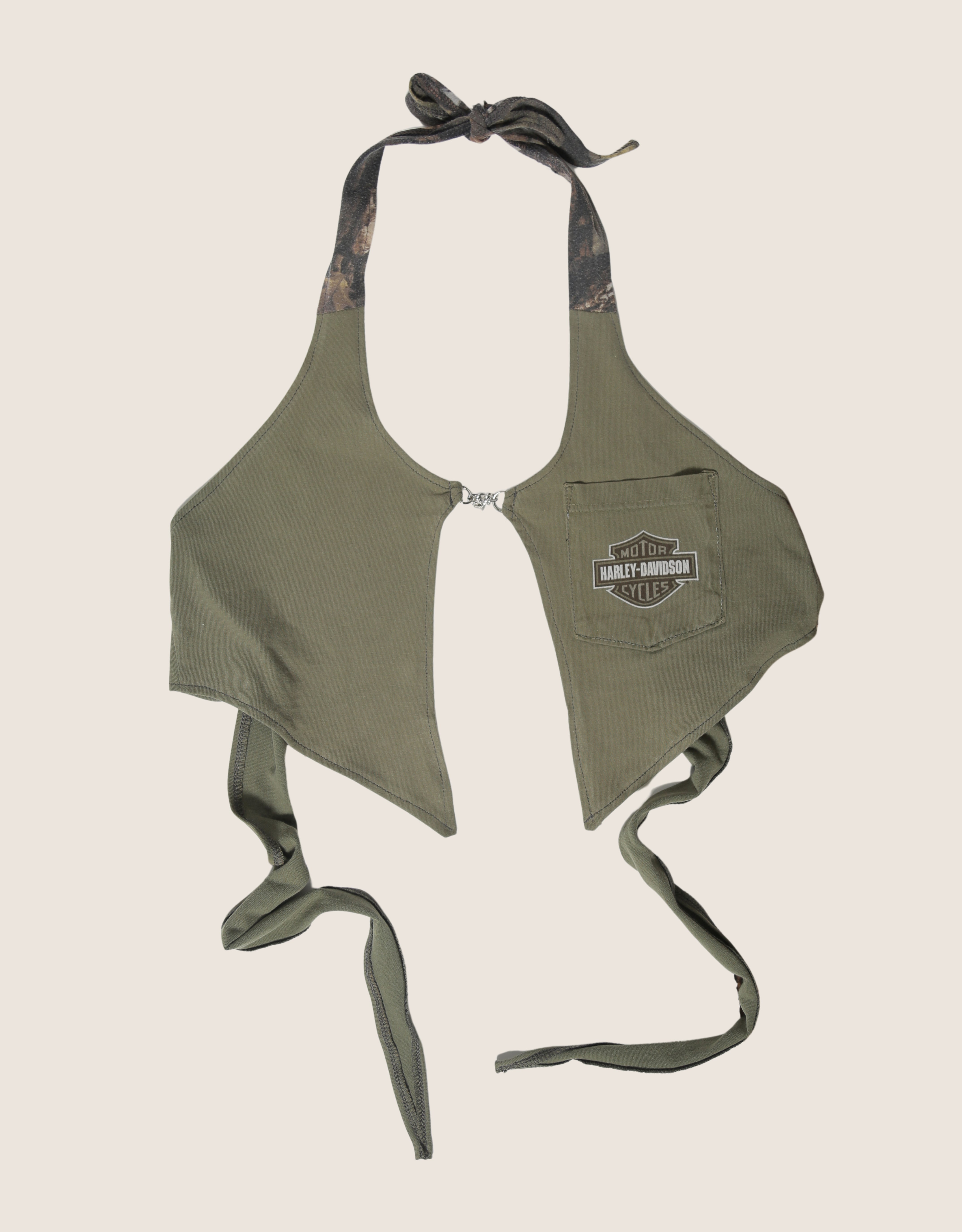 harley pocket charm front halter top