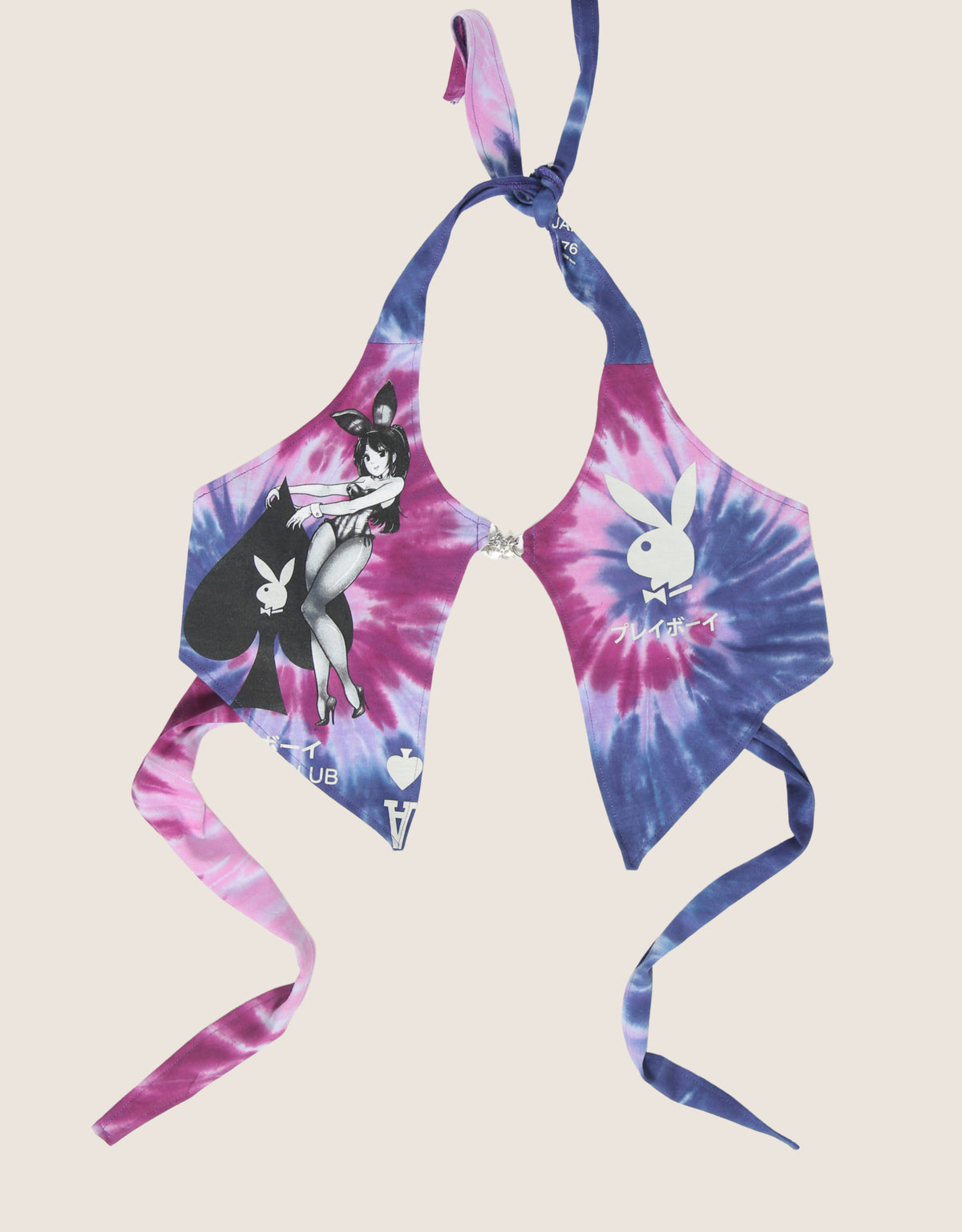 playboy charm front halter top