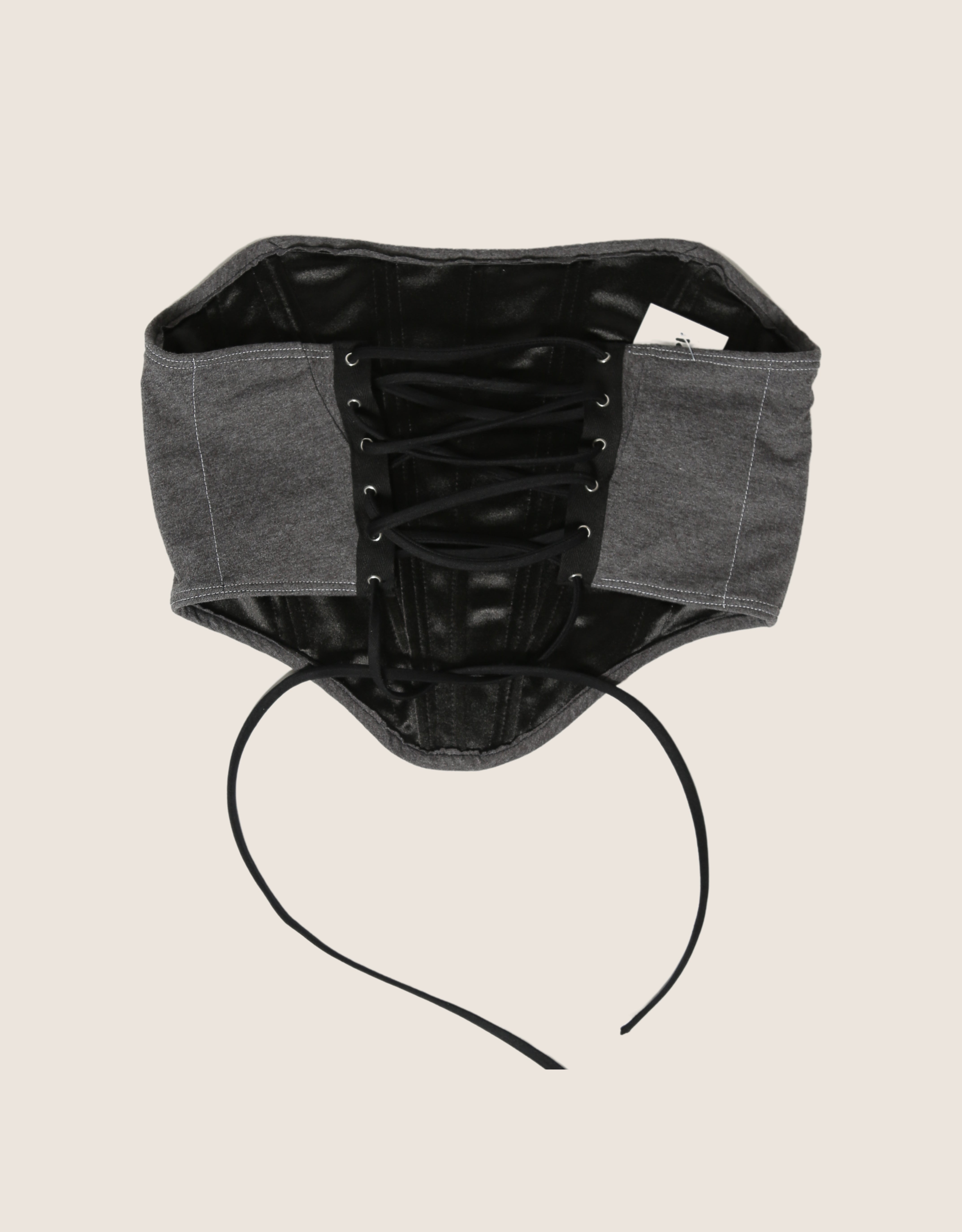 harley crest reworked strapless corset