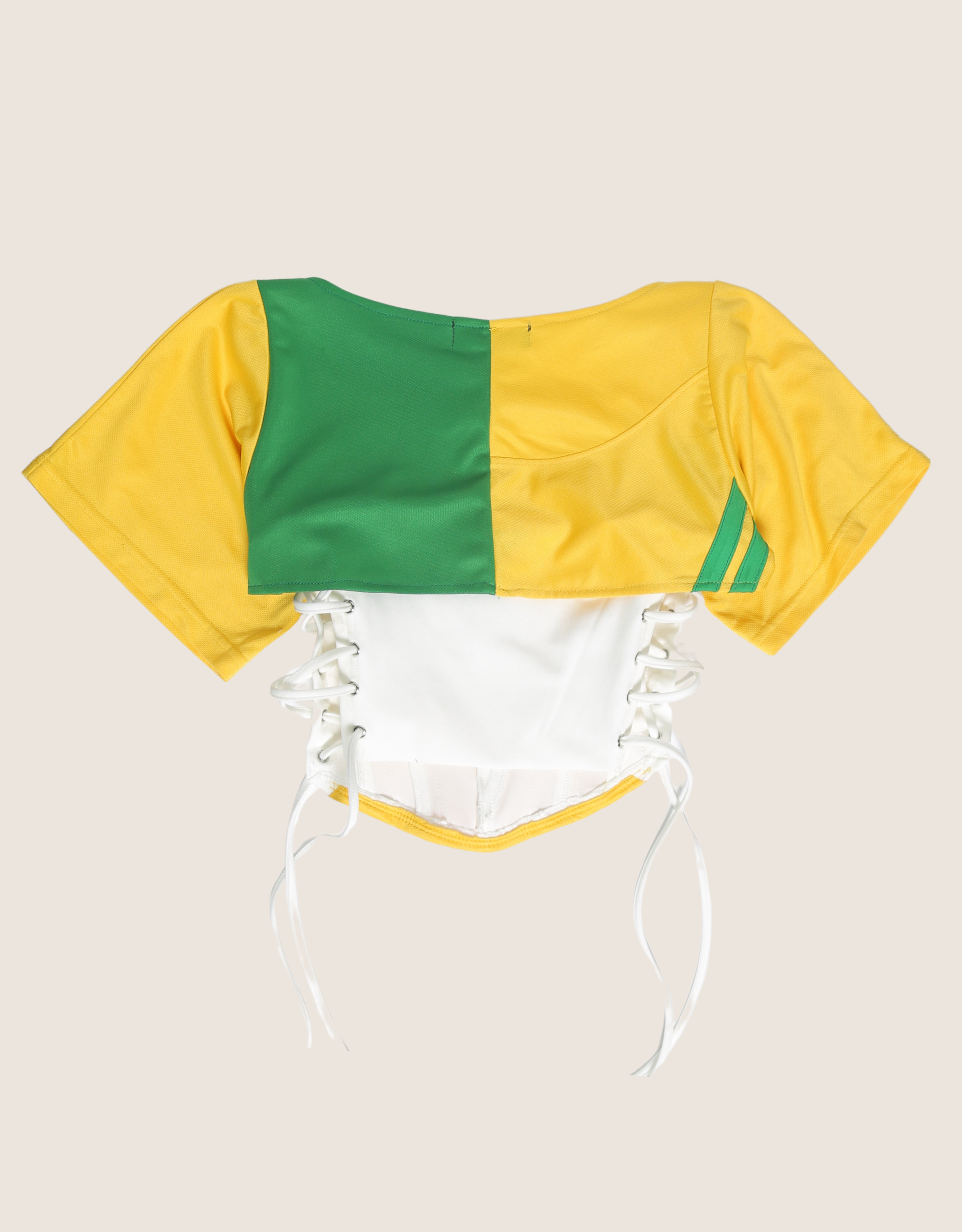 Brasil reworked cropped corset with matching shrug (S)