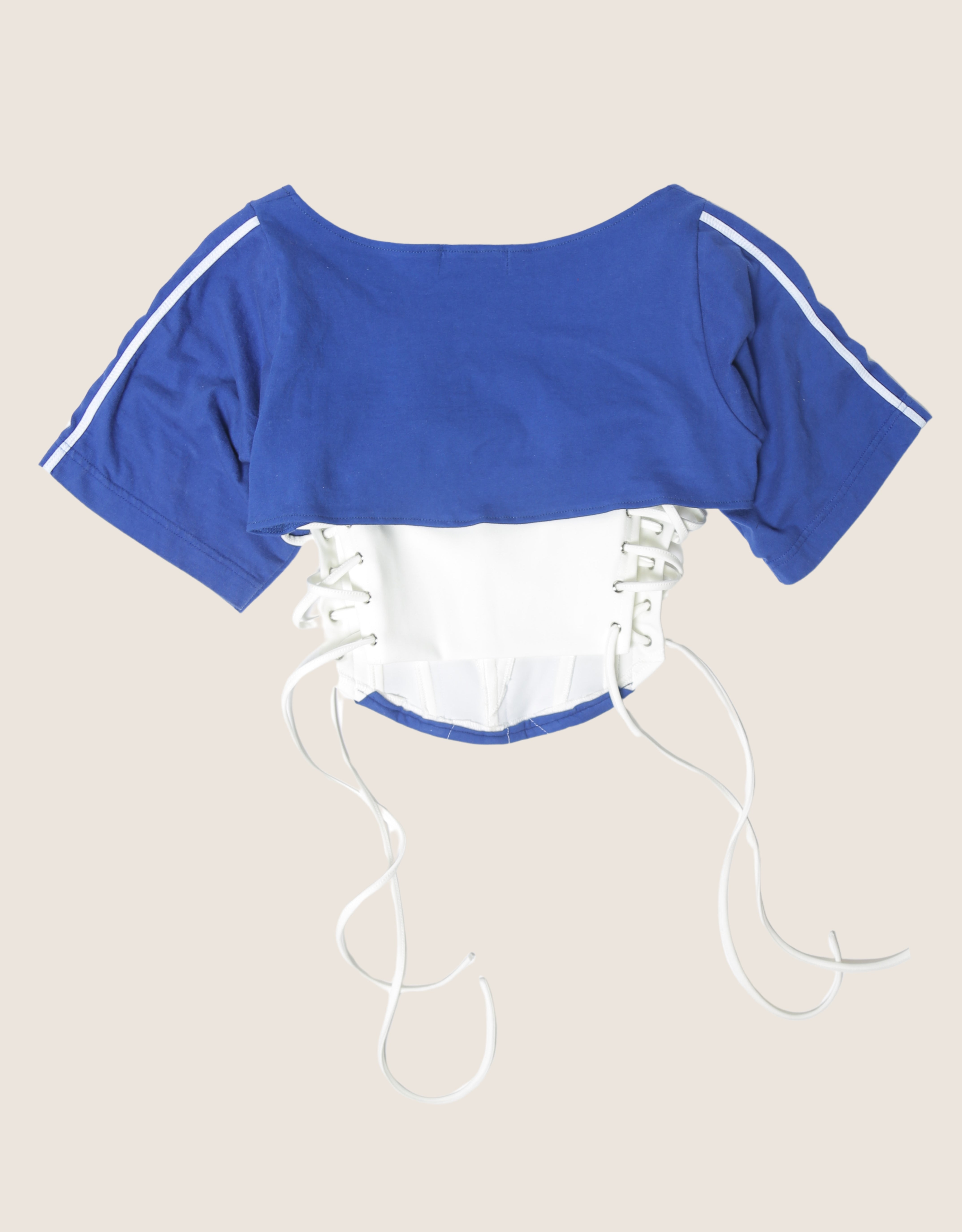 Italy reworked cropped corset with matching shrug (S)