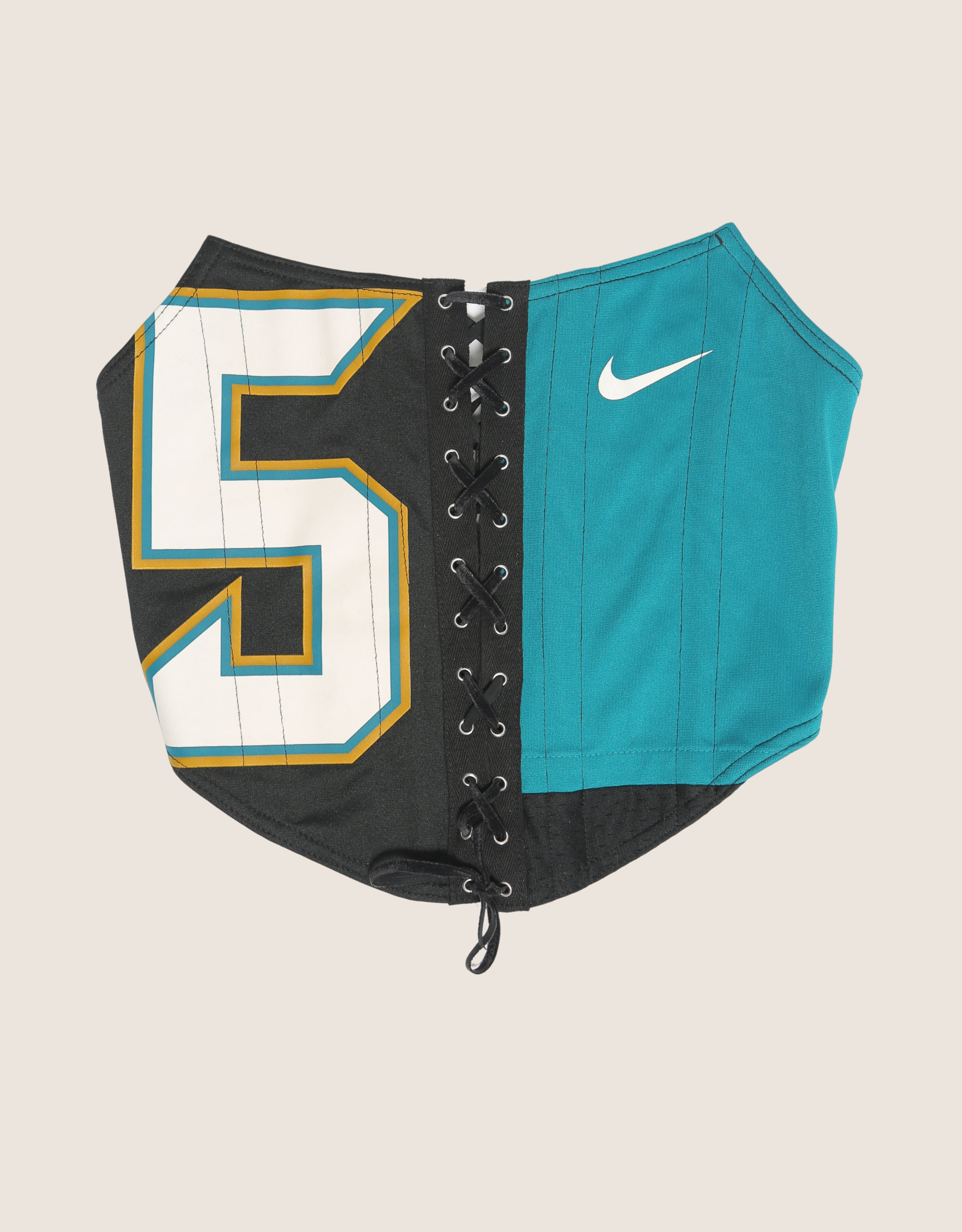 jaguars strapless lace front corset (small/medium)