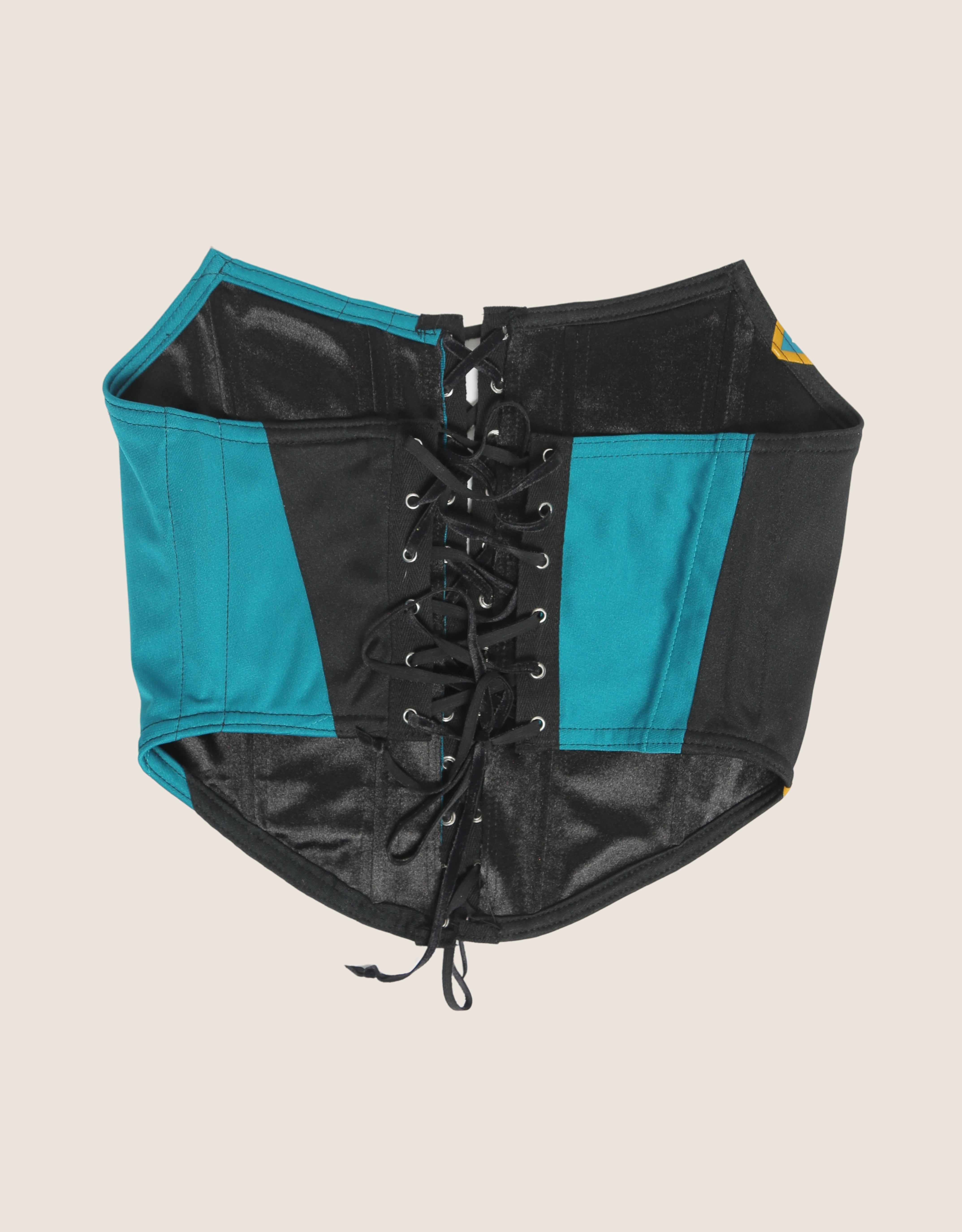 jaguars strapless lace front corset (small/medium)