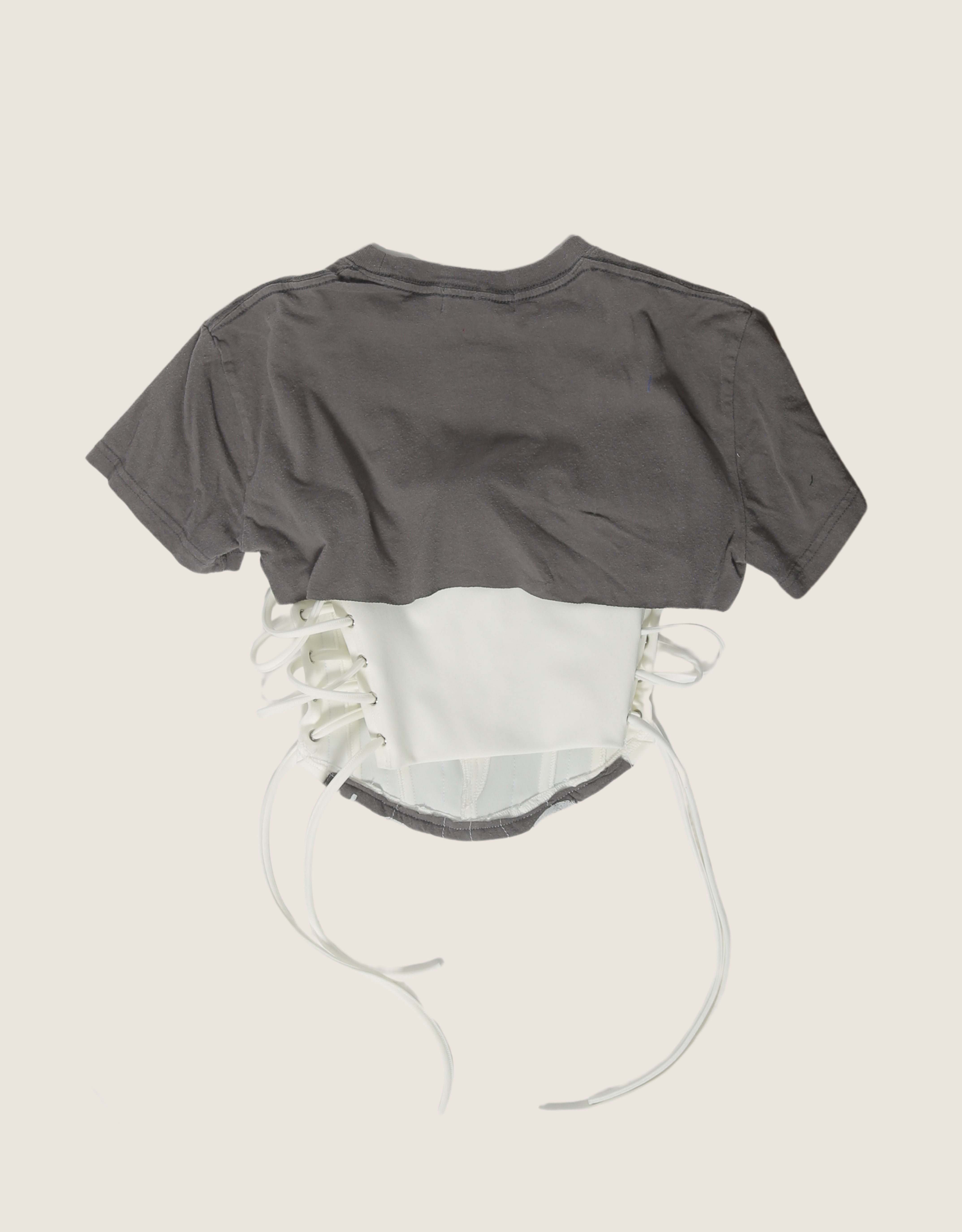 kiss grey reworked corset with matching shrug (M)