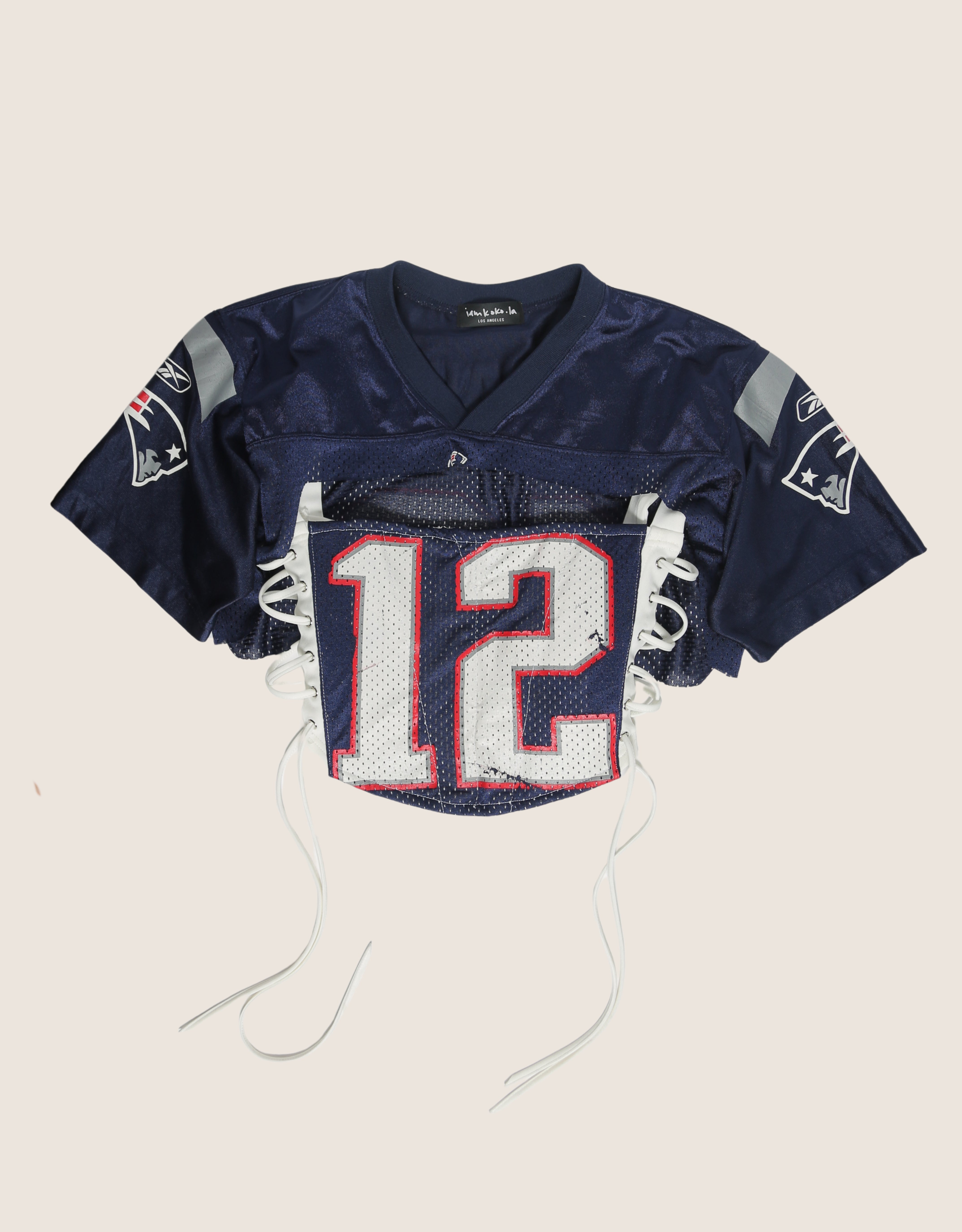 patriots reworked corset with matching shrug