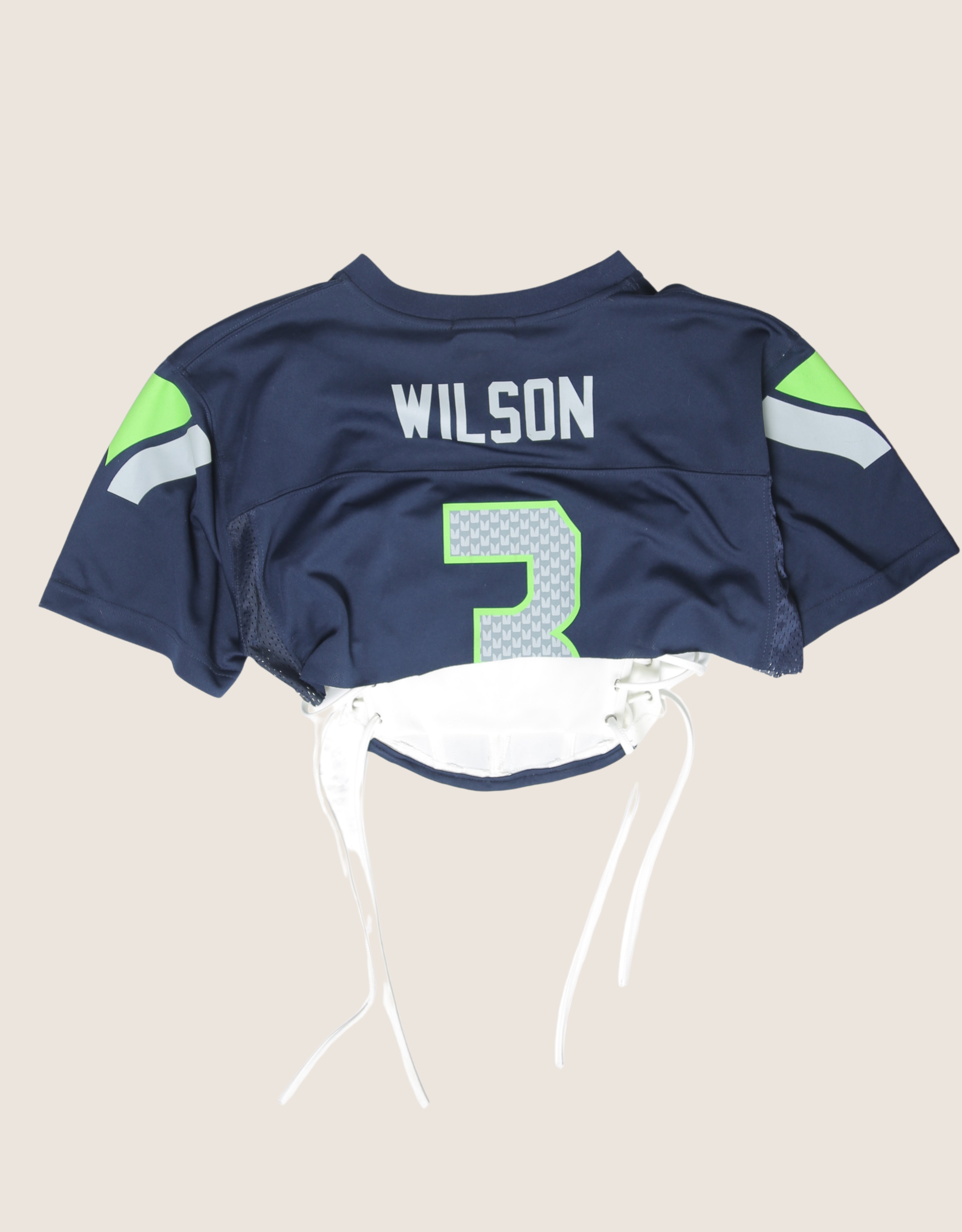 seahawks reworked corset with matching shrug