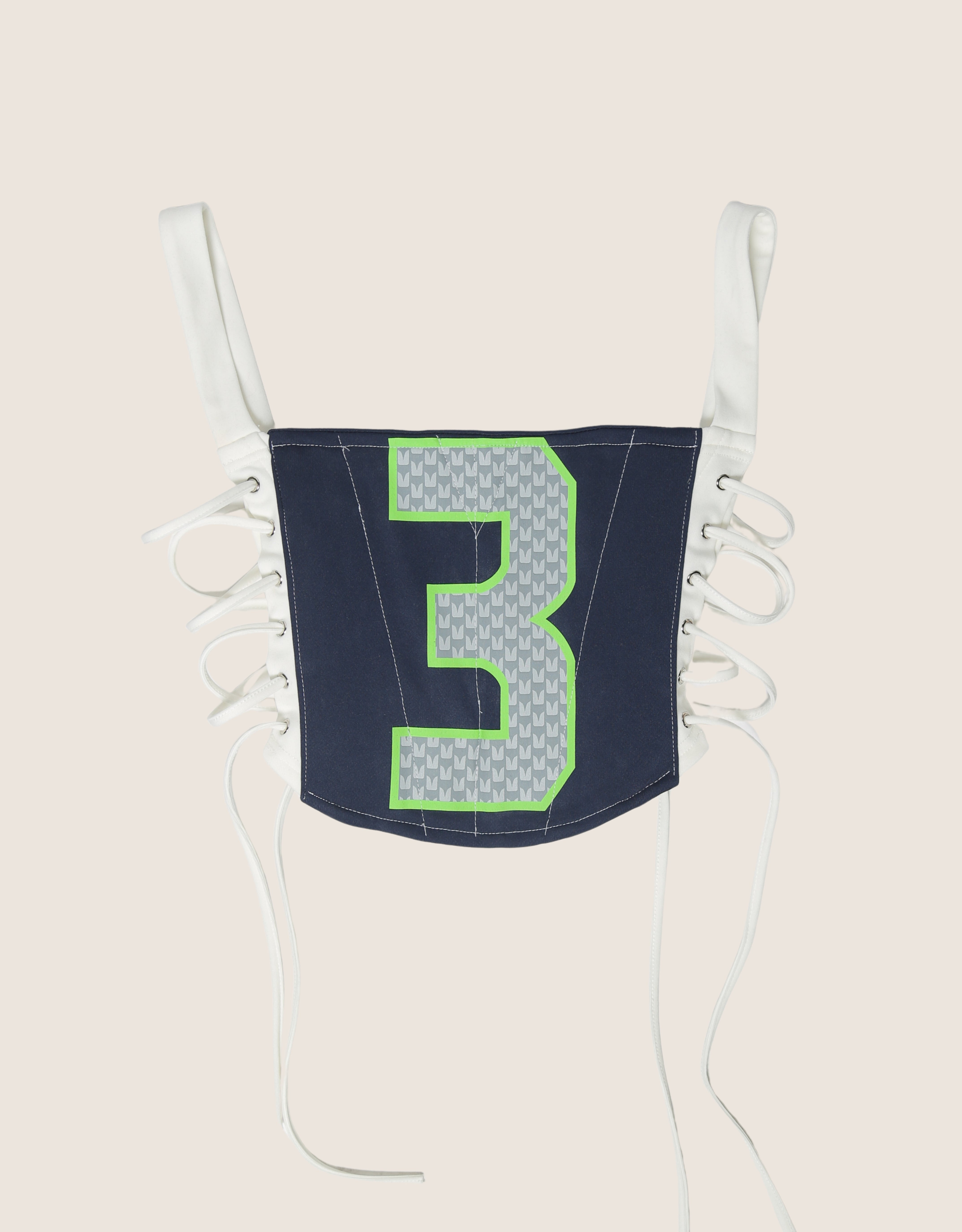 seahawks reworked corset with matching shrug