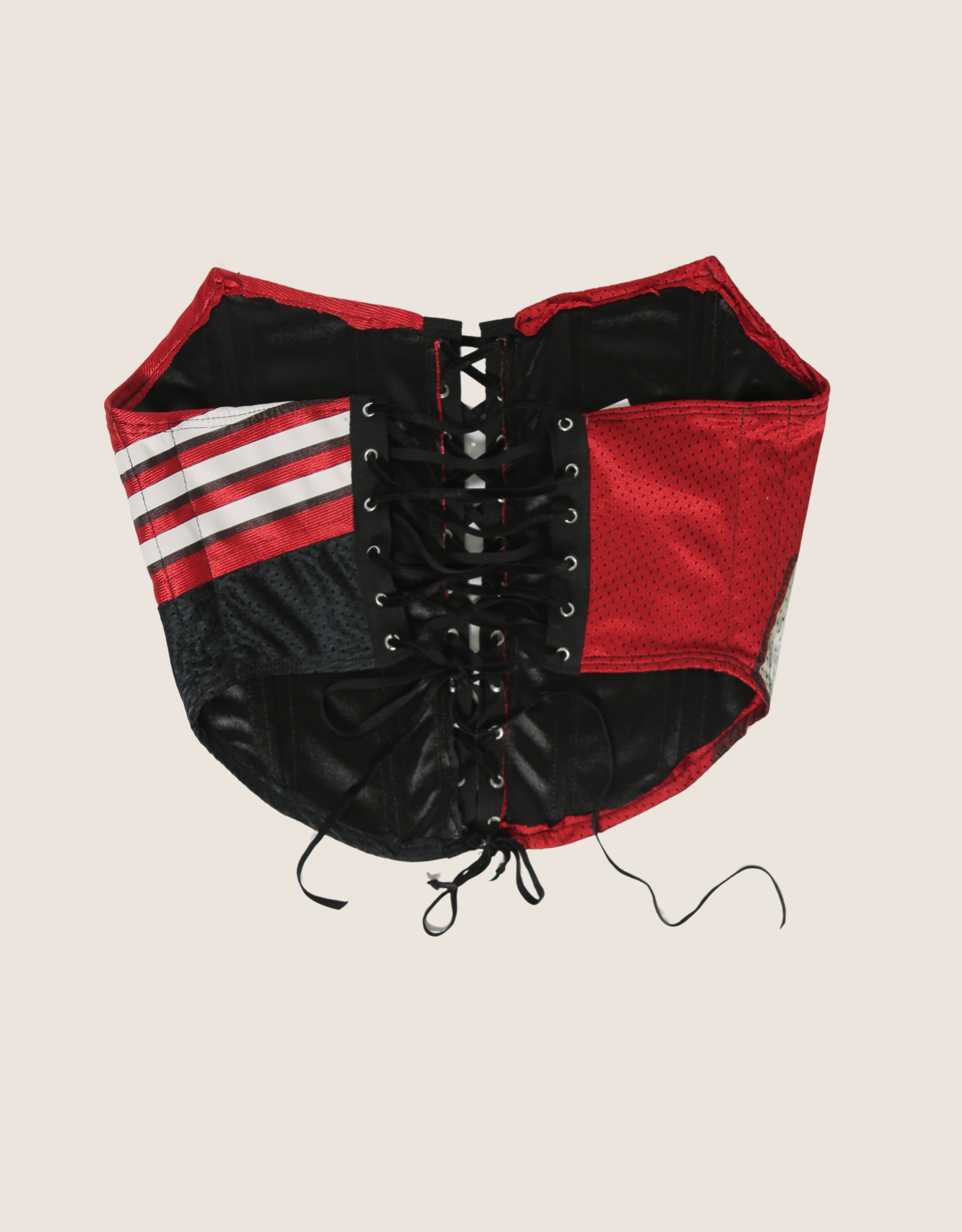 49ers strapless lace front corset (s/m)