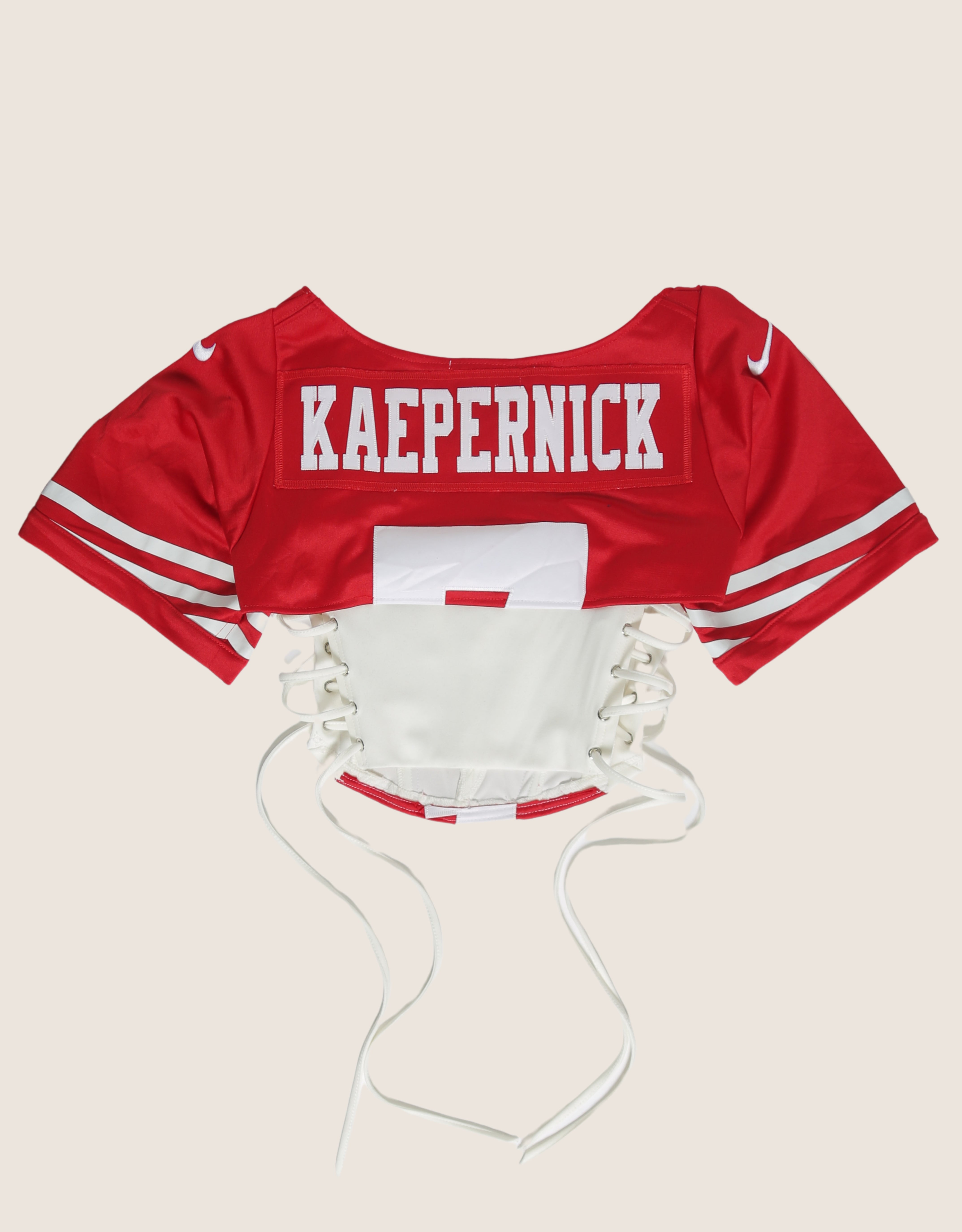 49ers #7 reworked corset with matching shrug (small)
