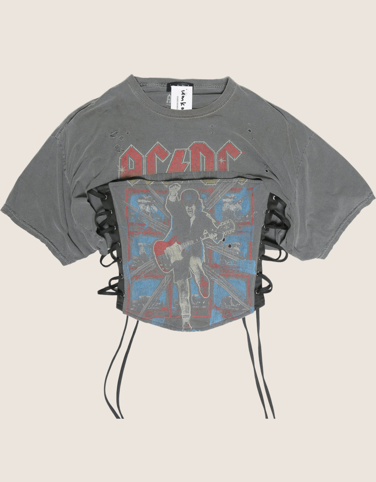acdc reworked full length corset with matching shrug (L)