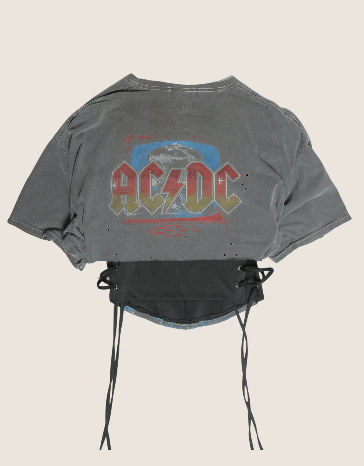 acdc reworked full length corset with matching shrug (L)