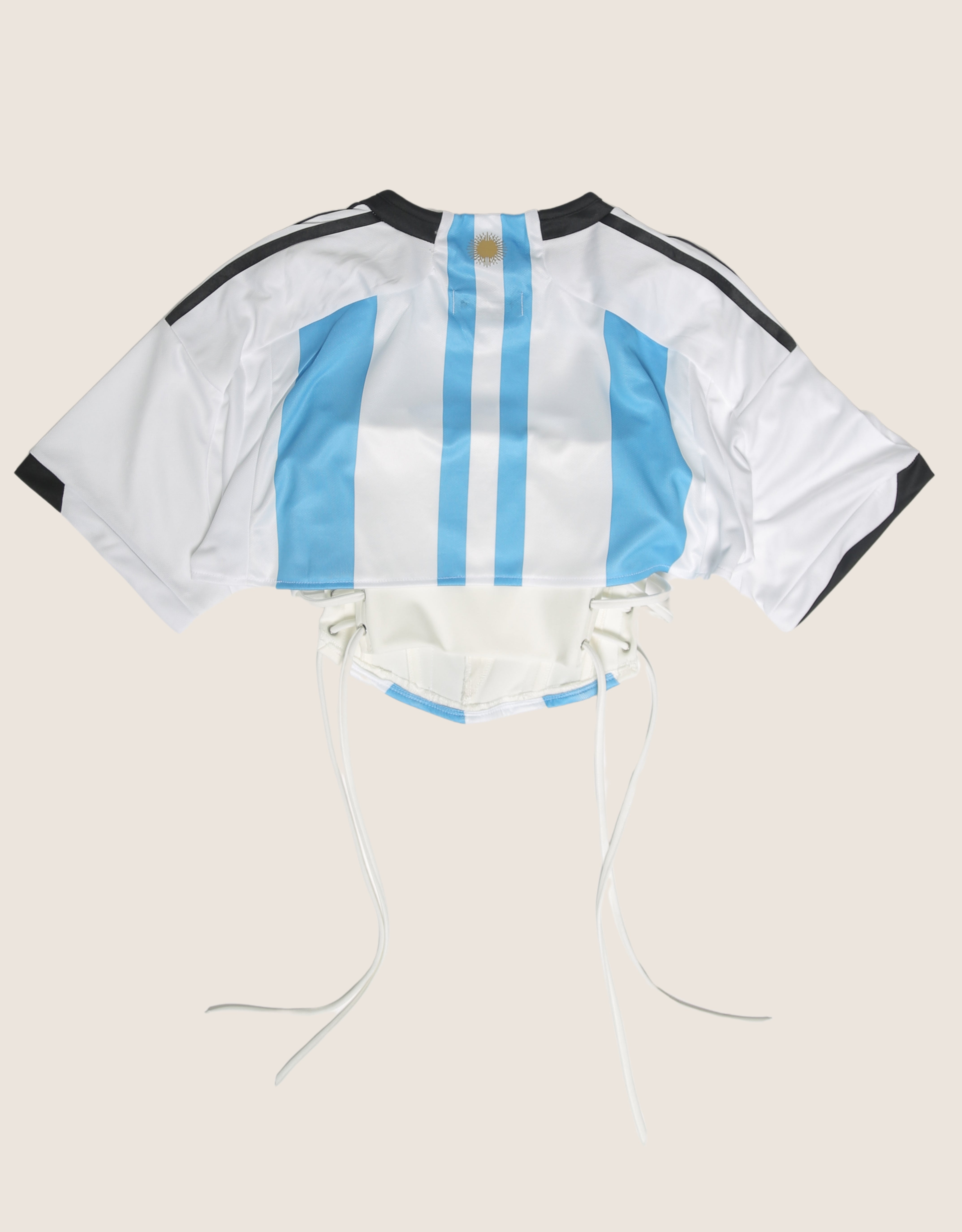 Argentina reworked side lace corset with matching shrug