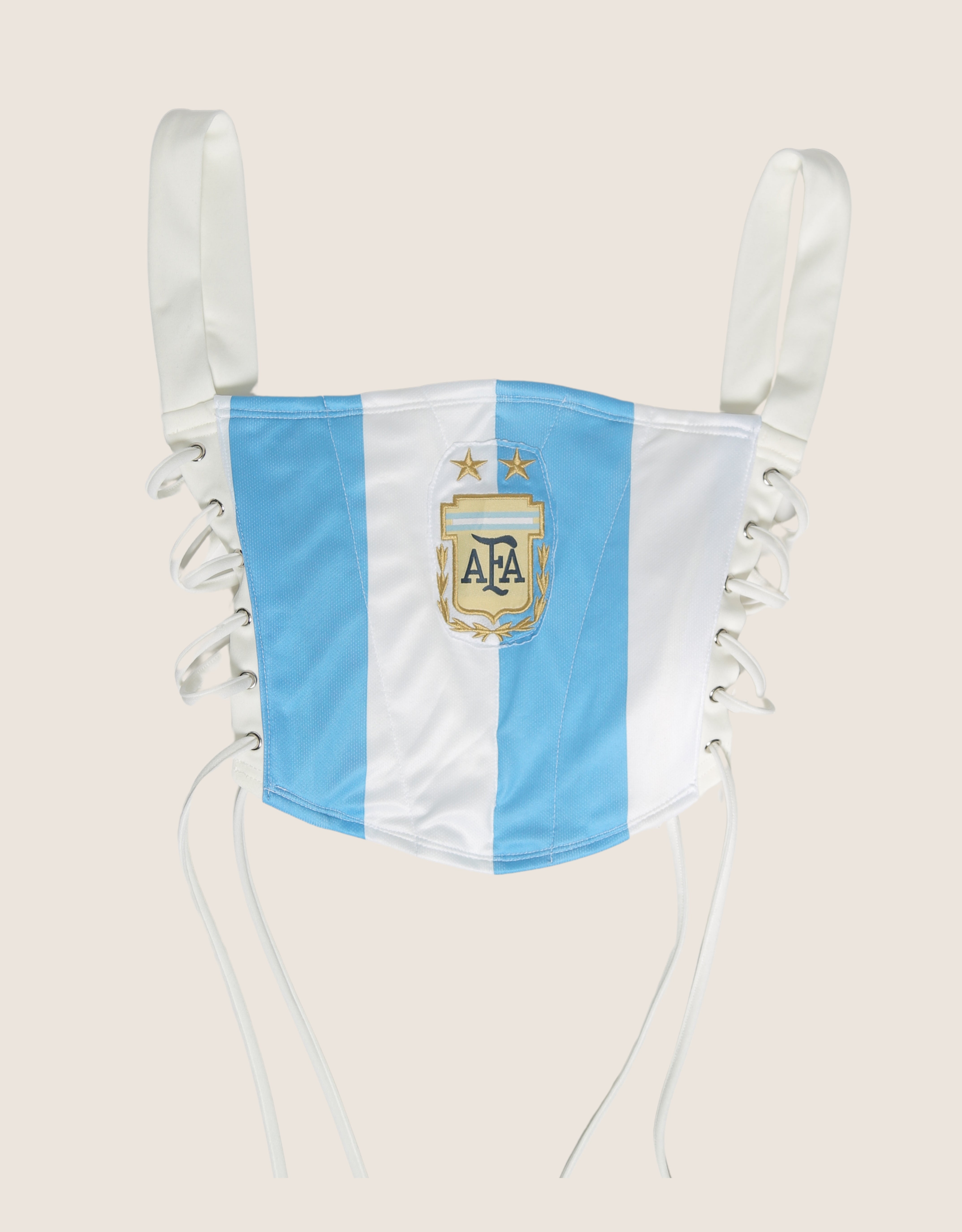 Argentina reworked side lace corset with matching shrug