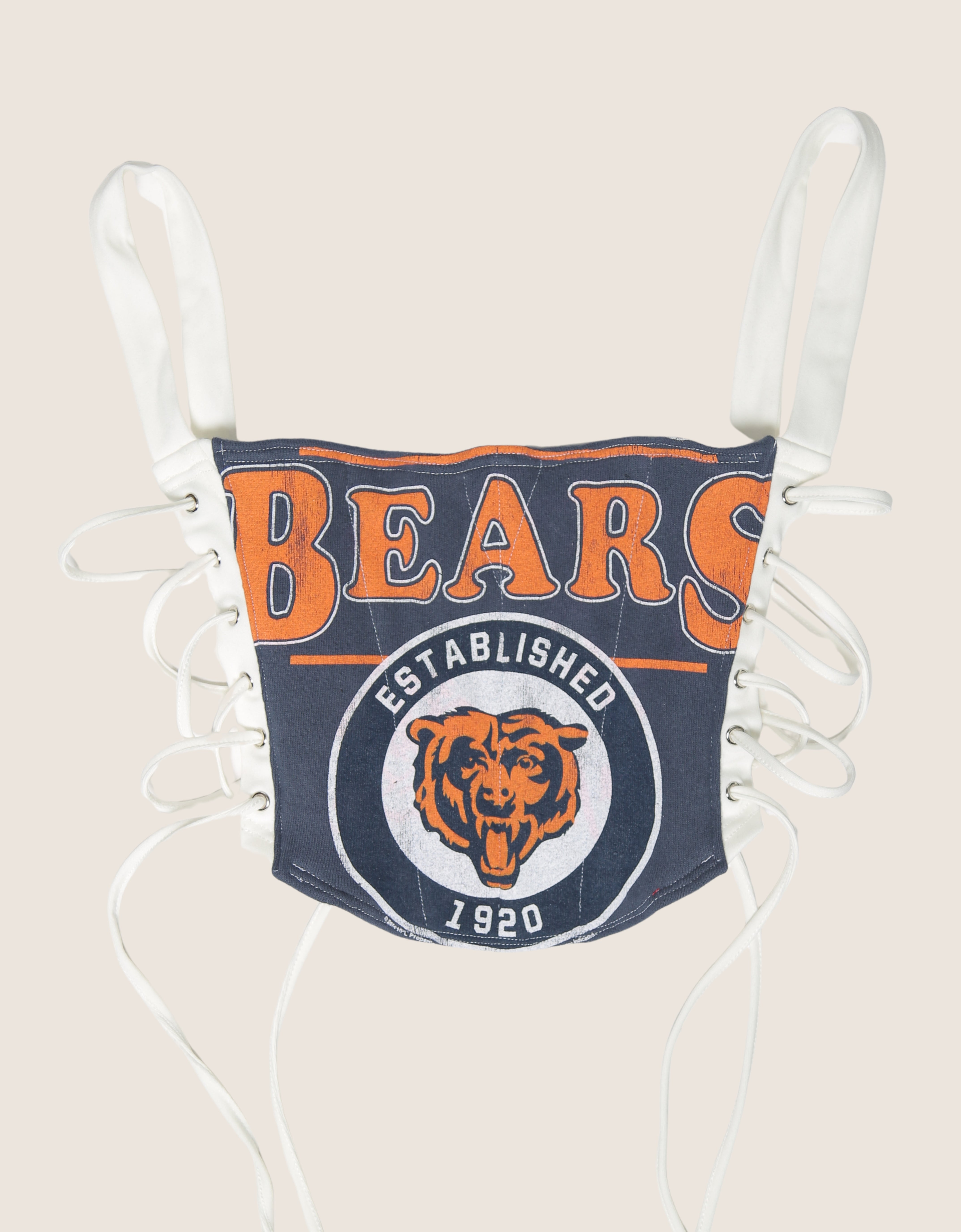 bears reworked side lace corset with sweatshirt shrug (small)