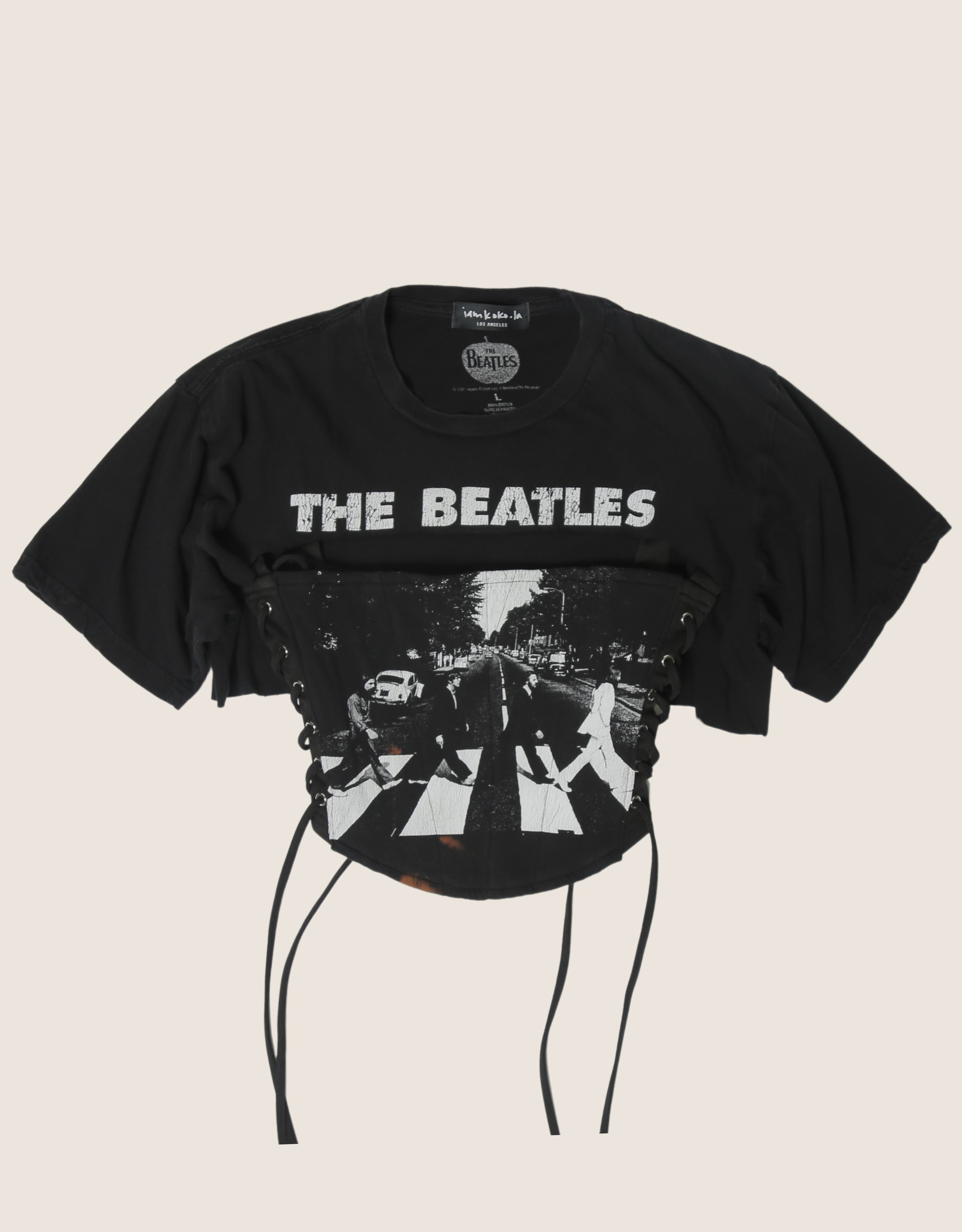 beatles reworked corset with matching shrug (S)