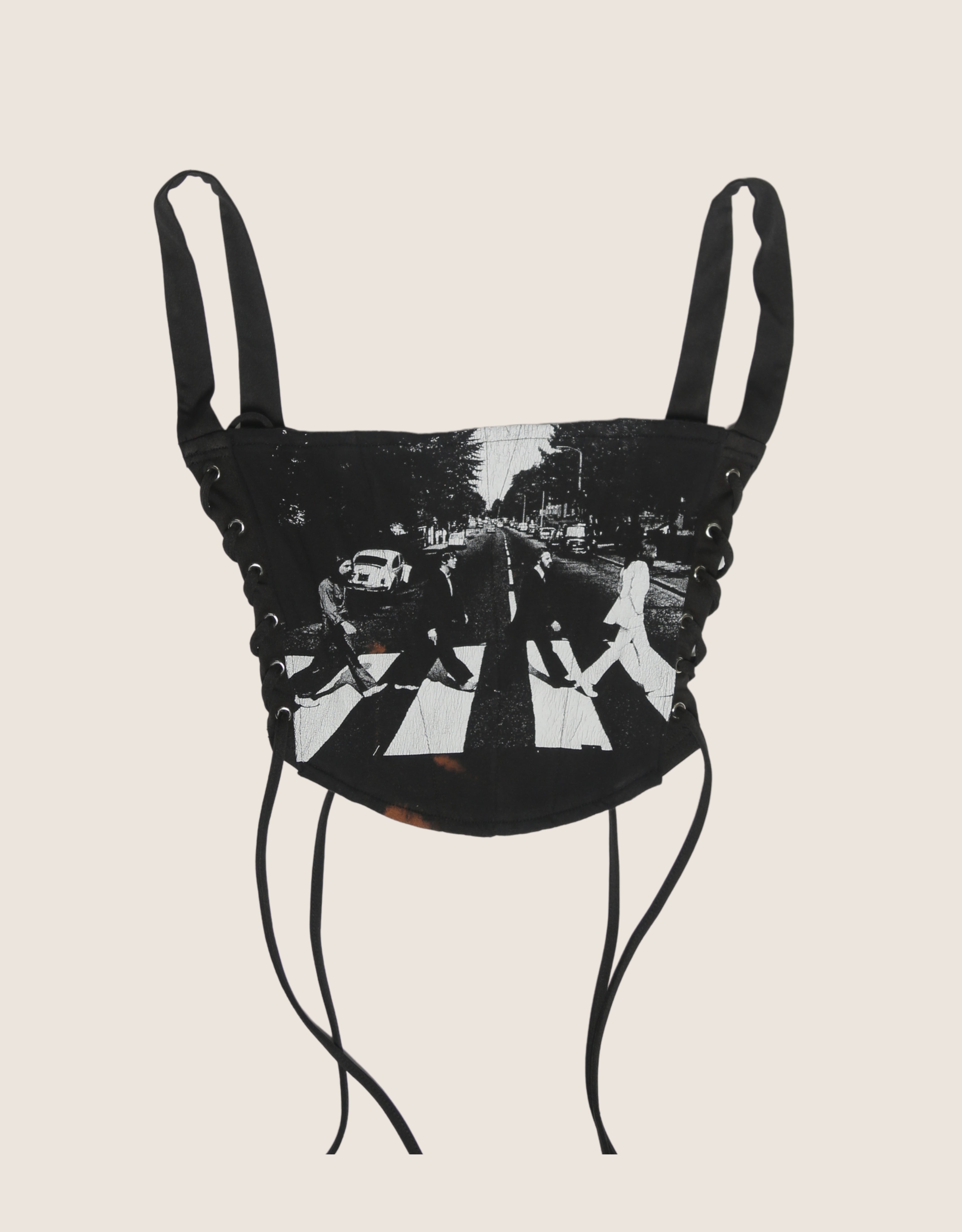 beatles reworked corset with matching shrug (S)