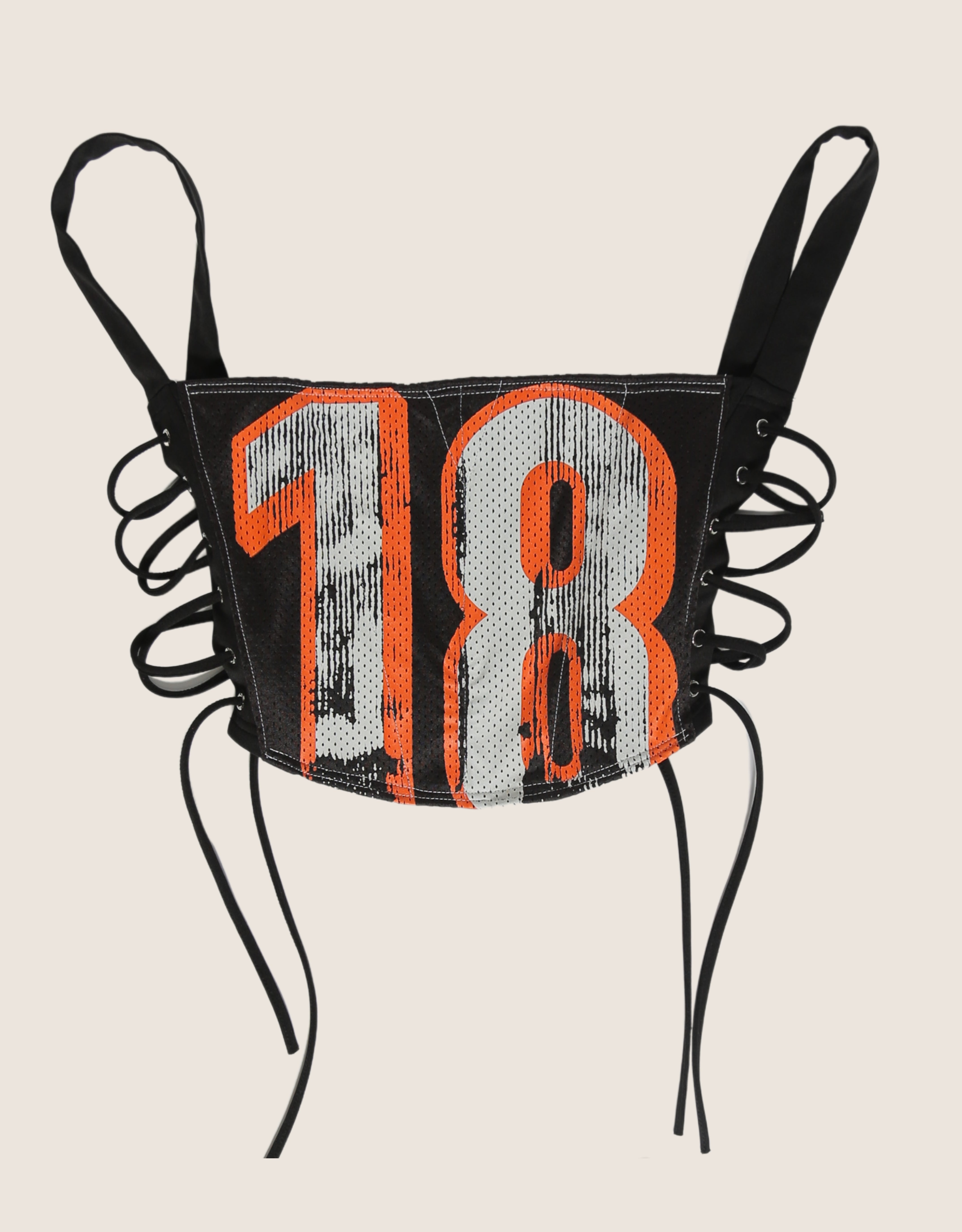 bengals 18 reworked corset with matching shrug (large)