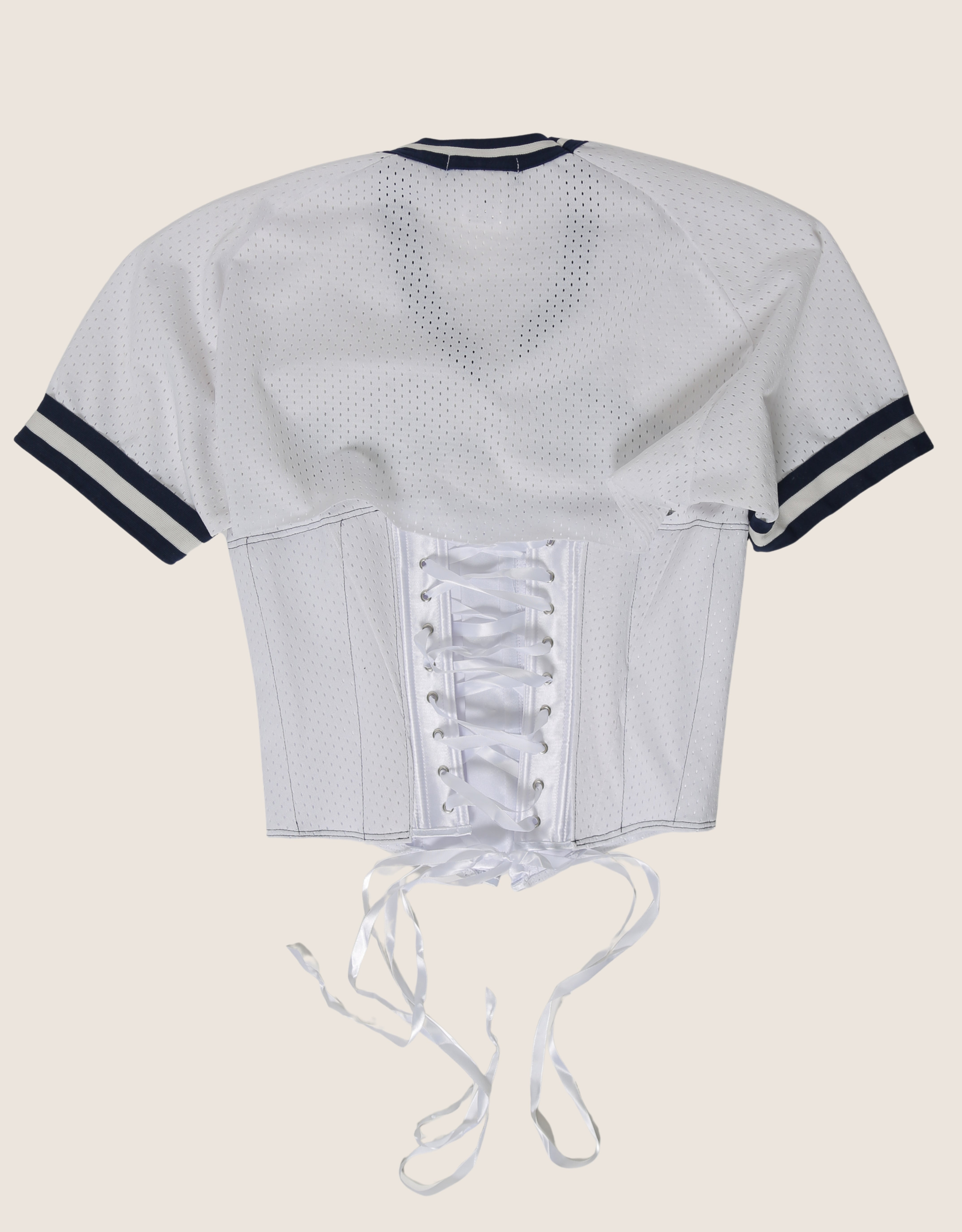 bud light reworked snap corset tee (med/ large)