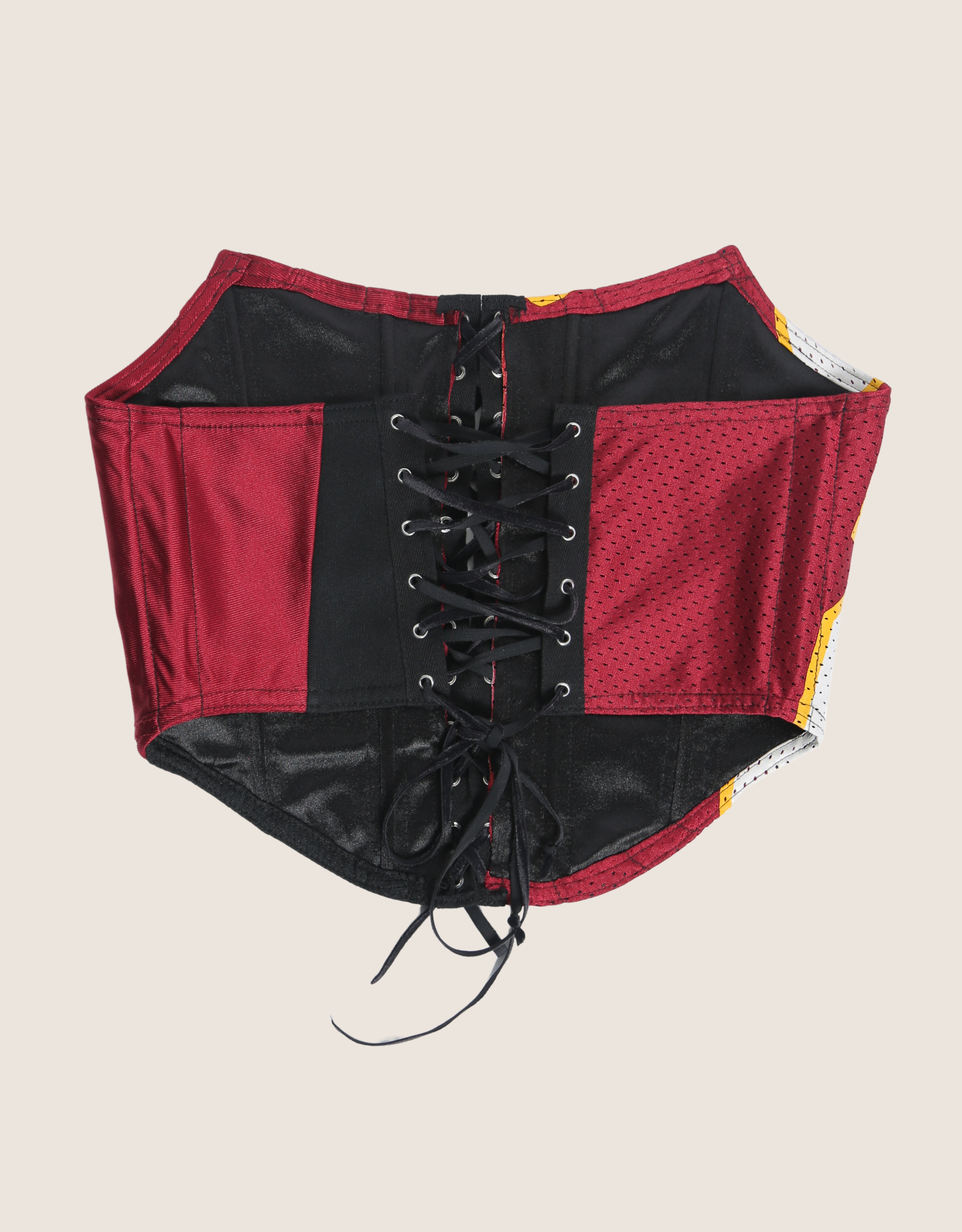 commanders 26 strapless lace front corset (small/medium)