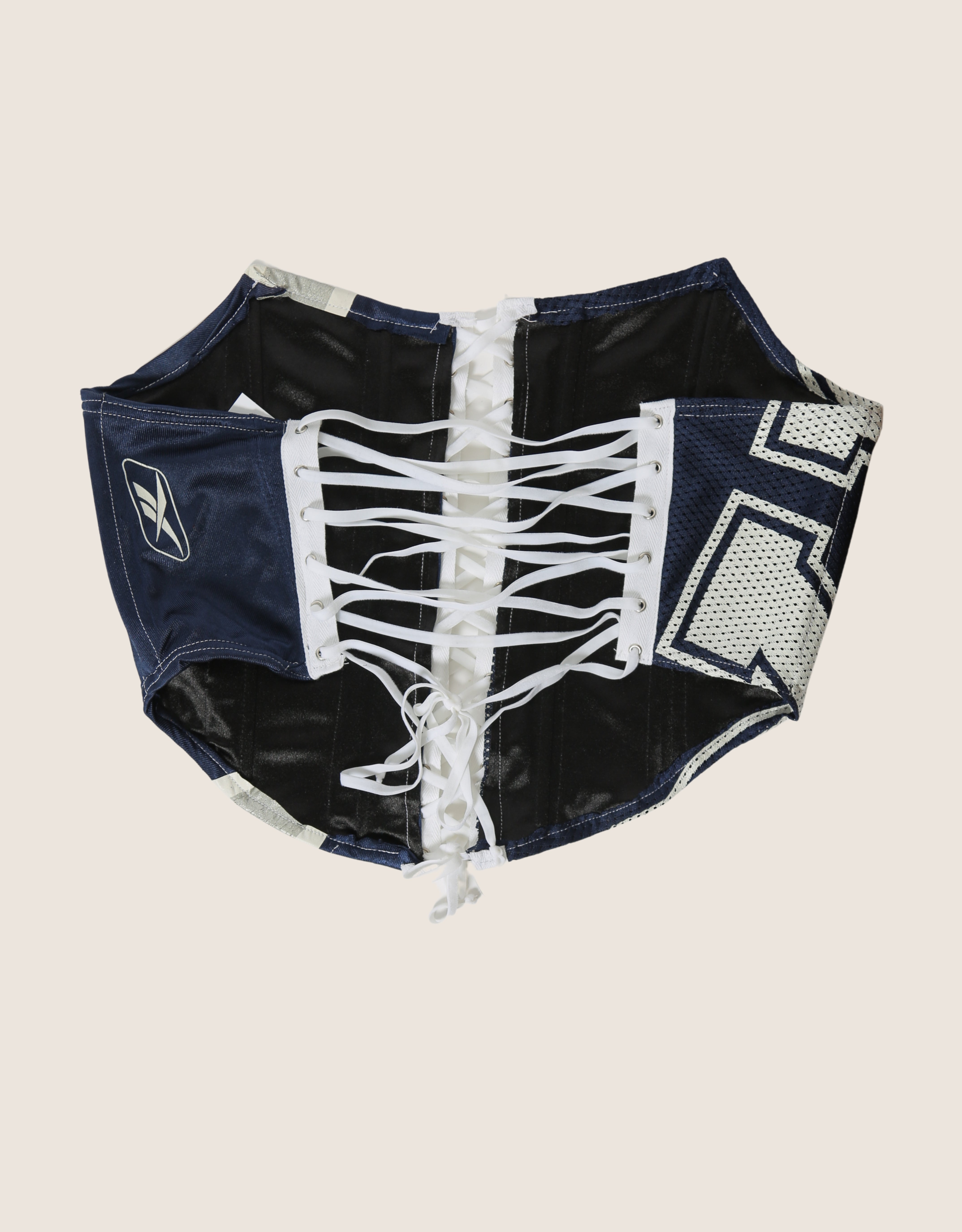 cowboys strapless lace front corset (medium)
