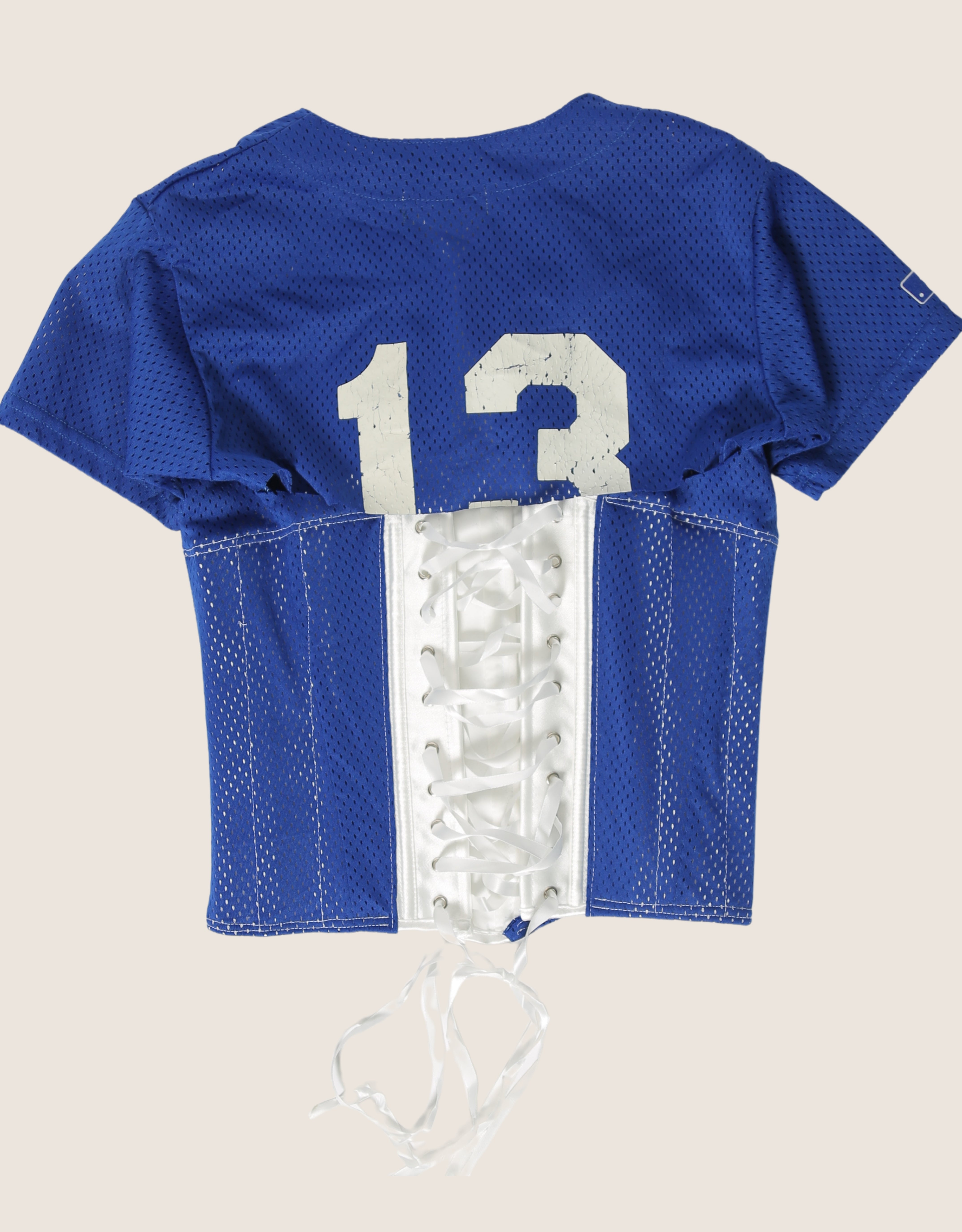 dodgers reworked snap corset jersey (xs/s)