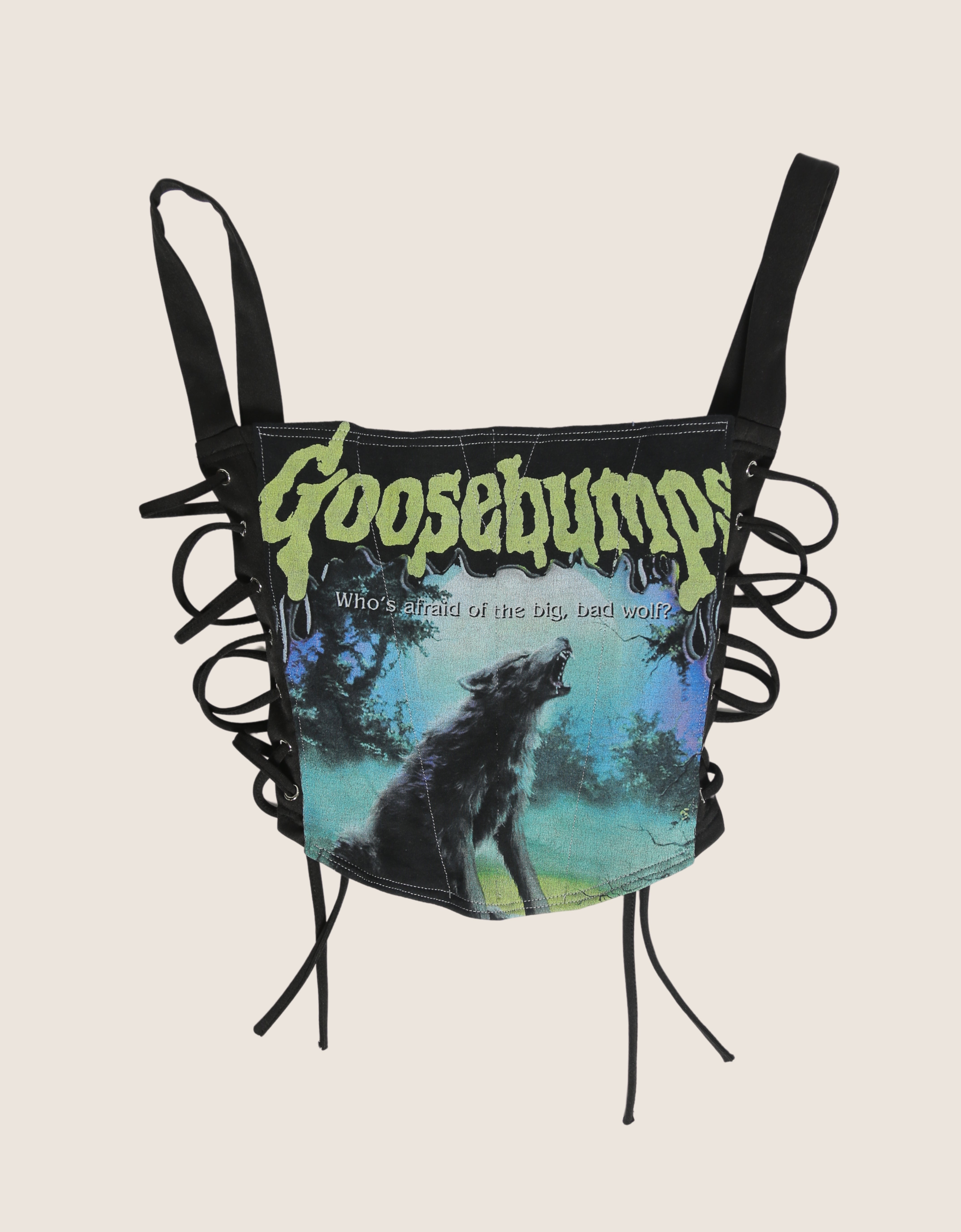 goosebumps side lace full length corset (medium)