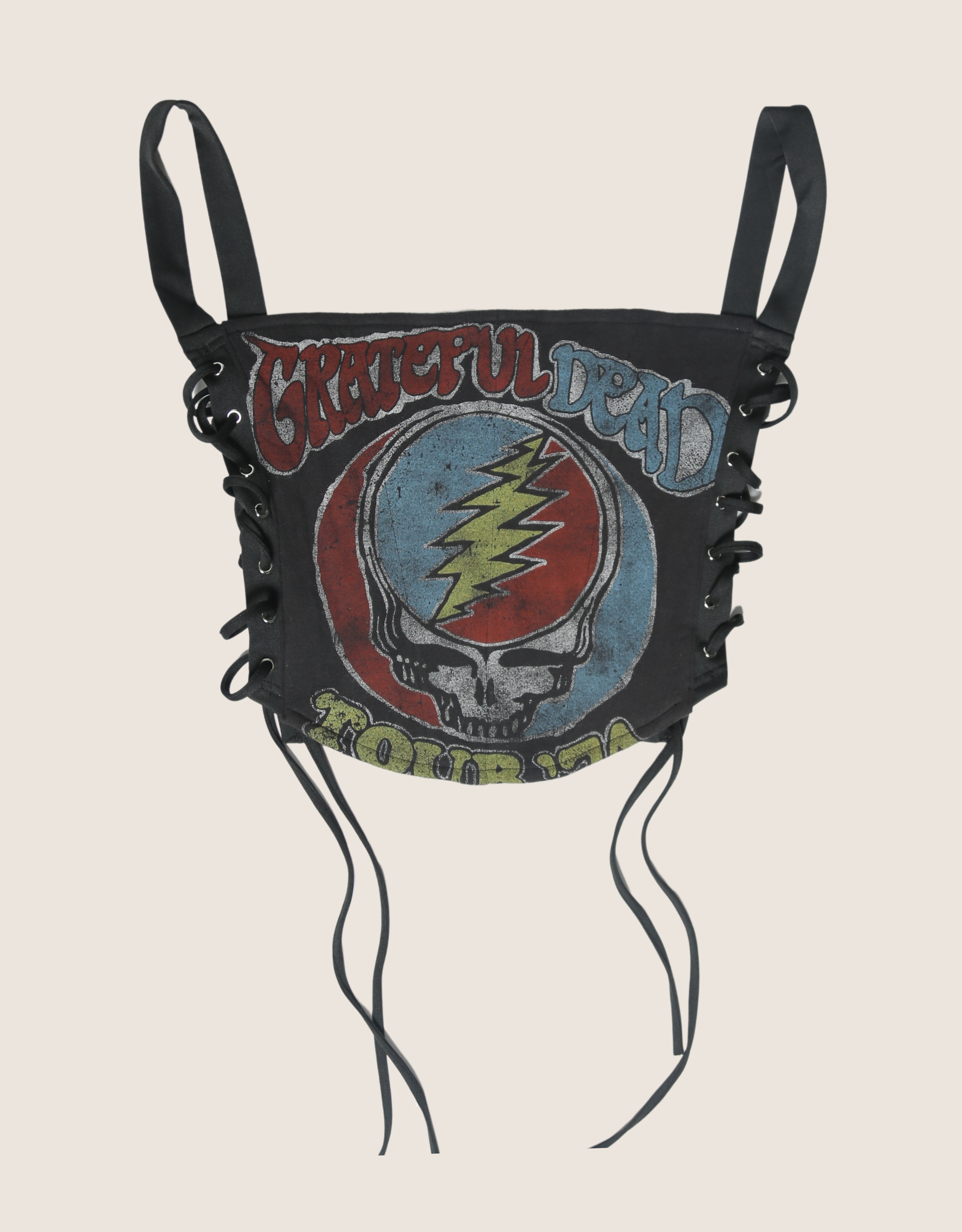 grateful dead side lace full length corset (L)